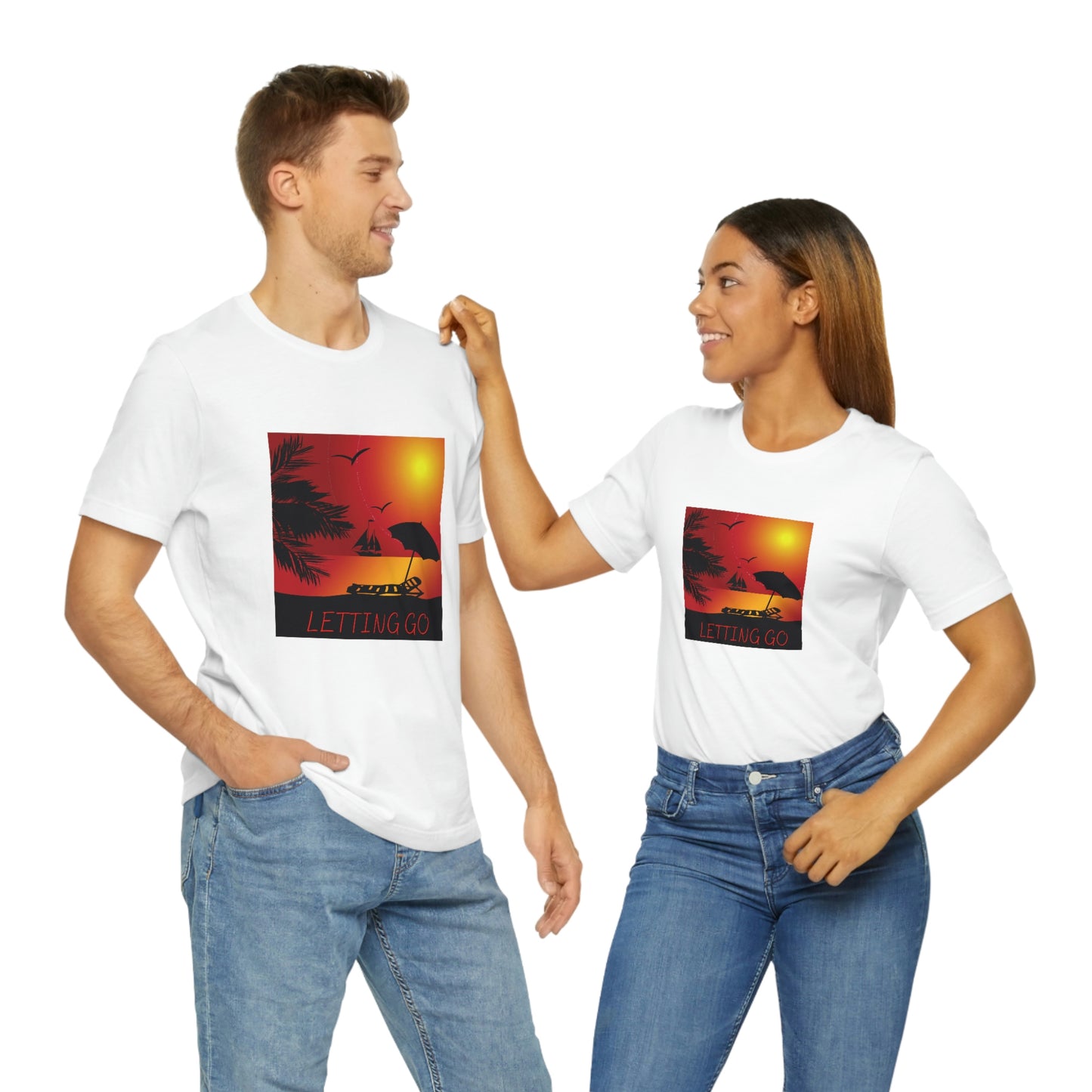 Sunset T-shirt, relaxing sunset, gift for spouse, lover of sunsets, waterfront sunset