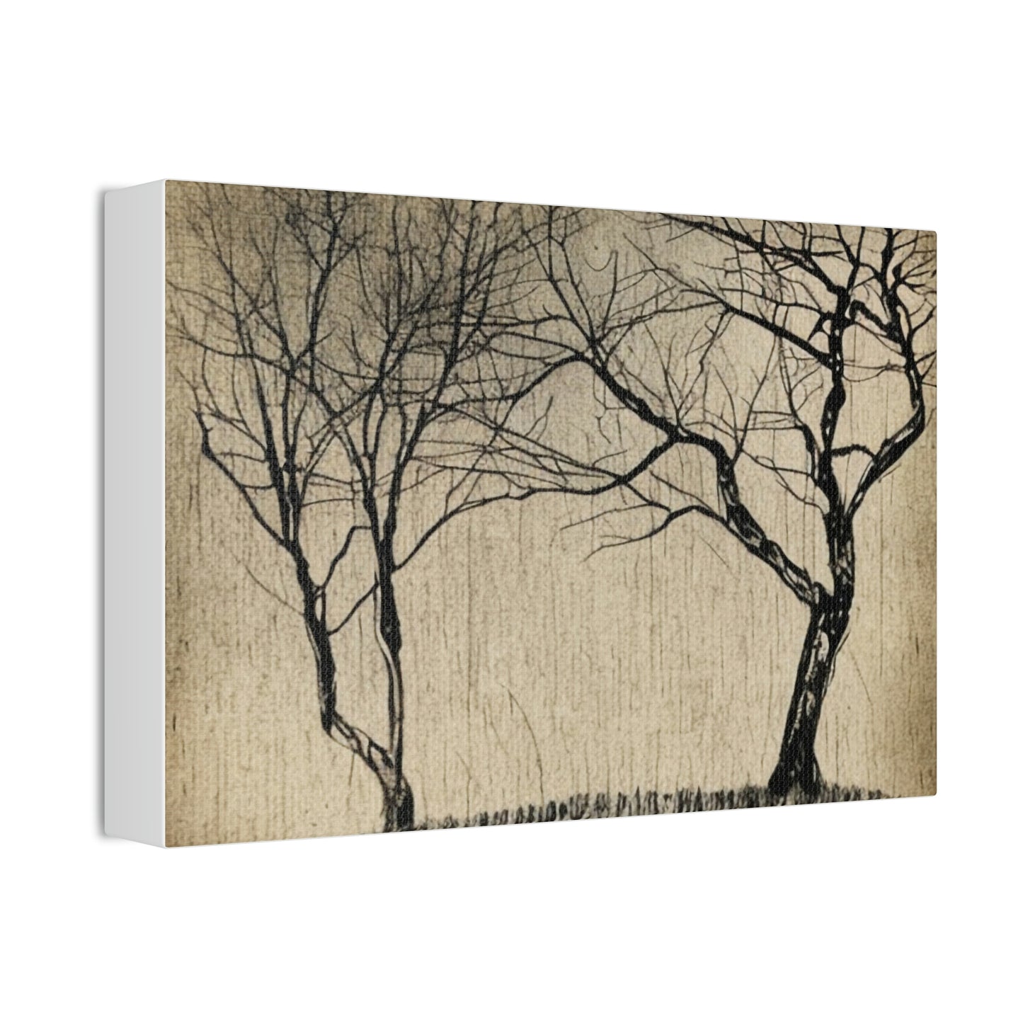 Vintage Landscape Portrait AI Generated Canvas Print