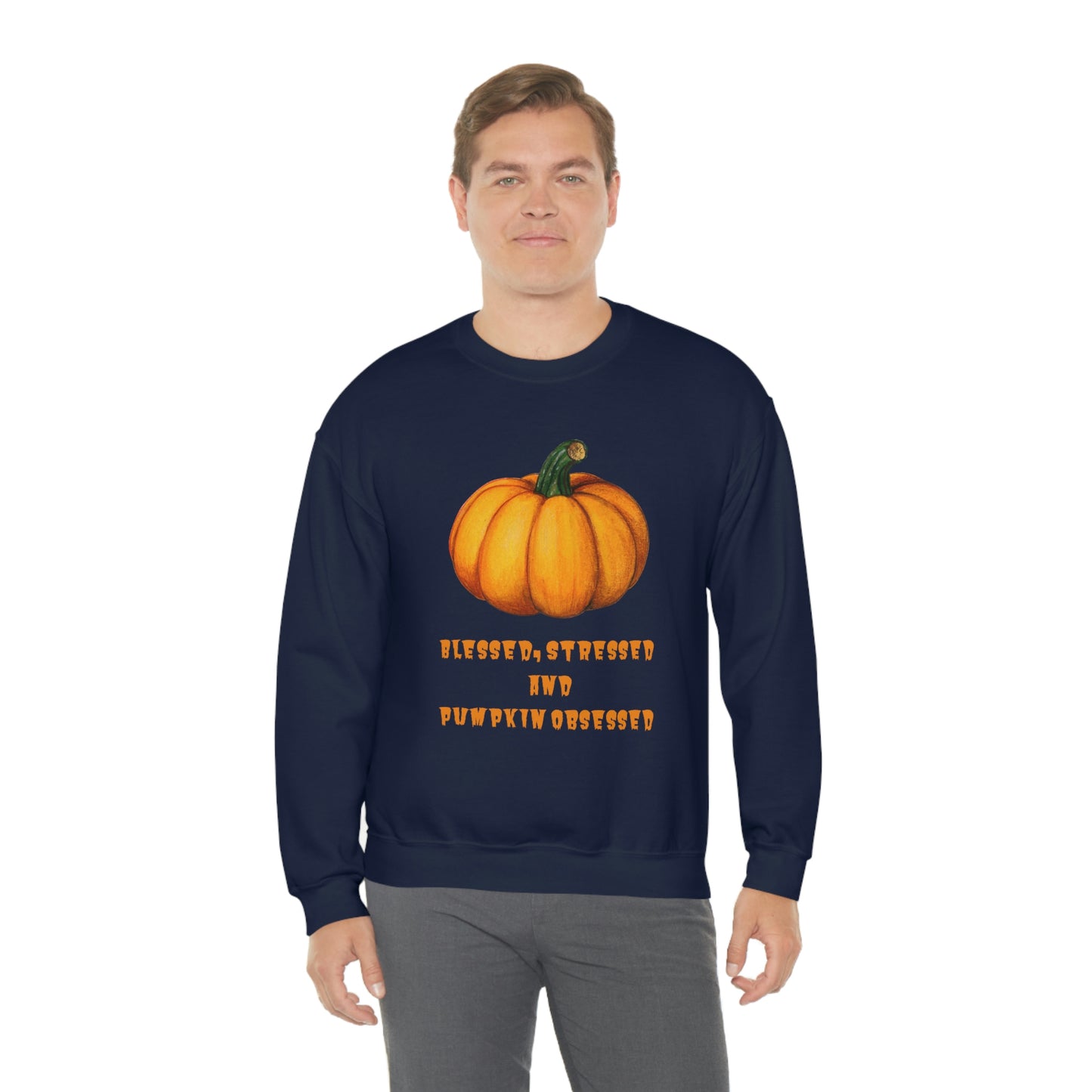 Pumpkin sweatshirt, pumpkin lover gift, obsessed with pumpkin, gift for fall, seasonal sweatshirt