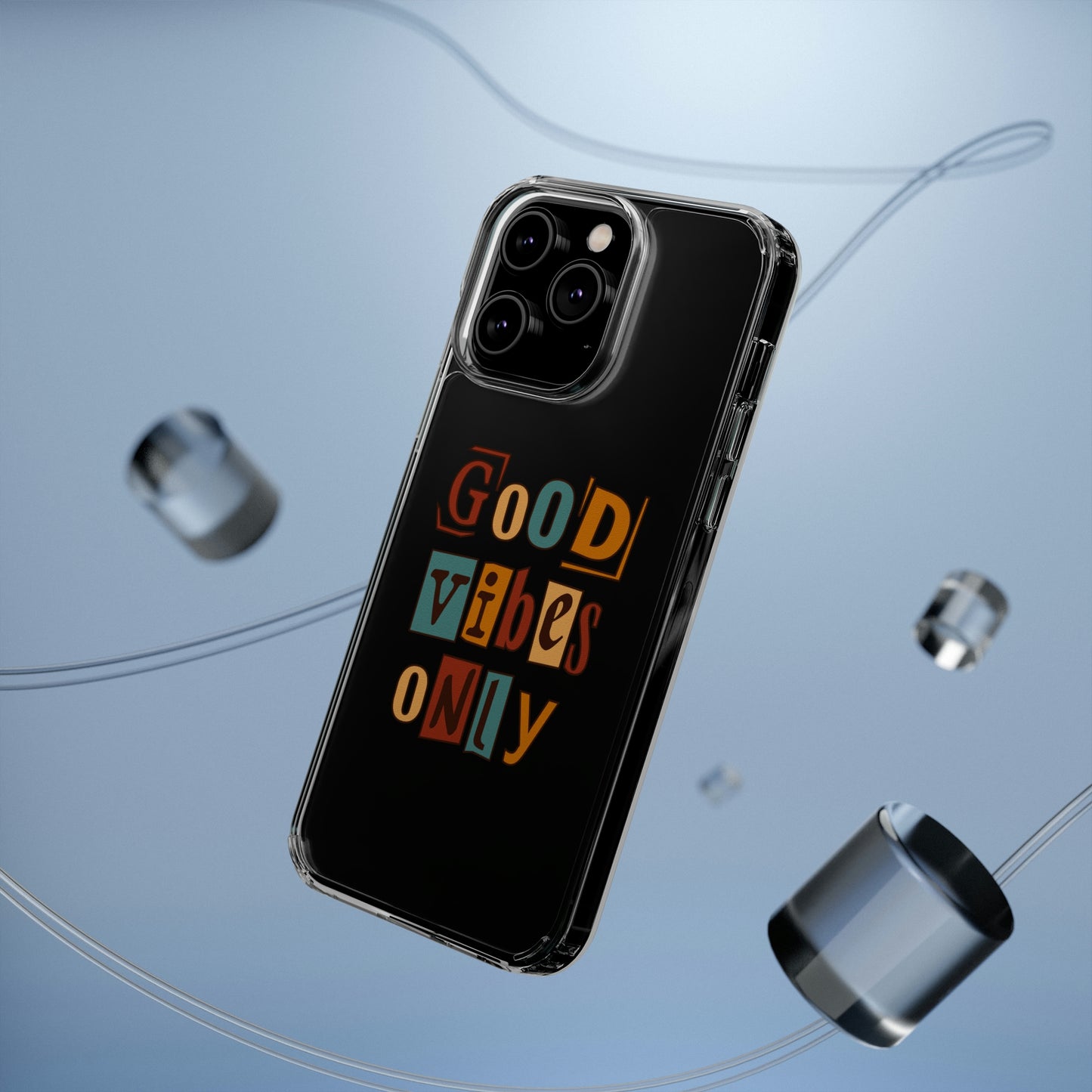 Good Vibes Only Clear Phone Case for Iphone and Samsung Galaxy