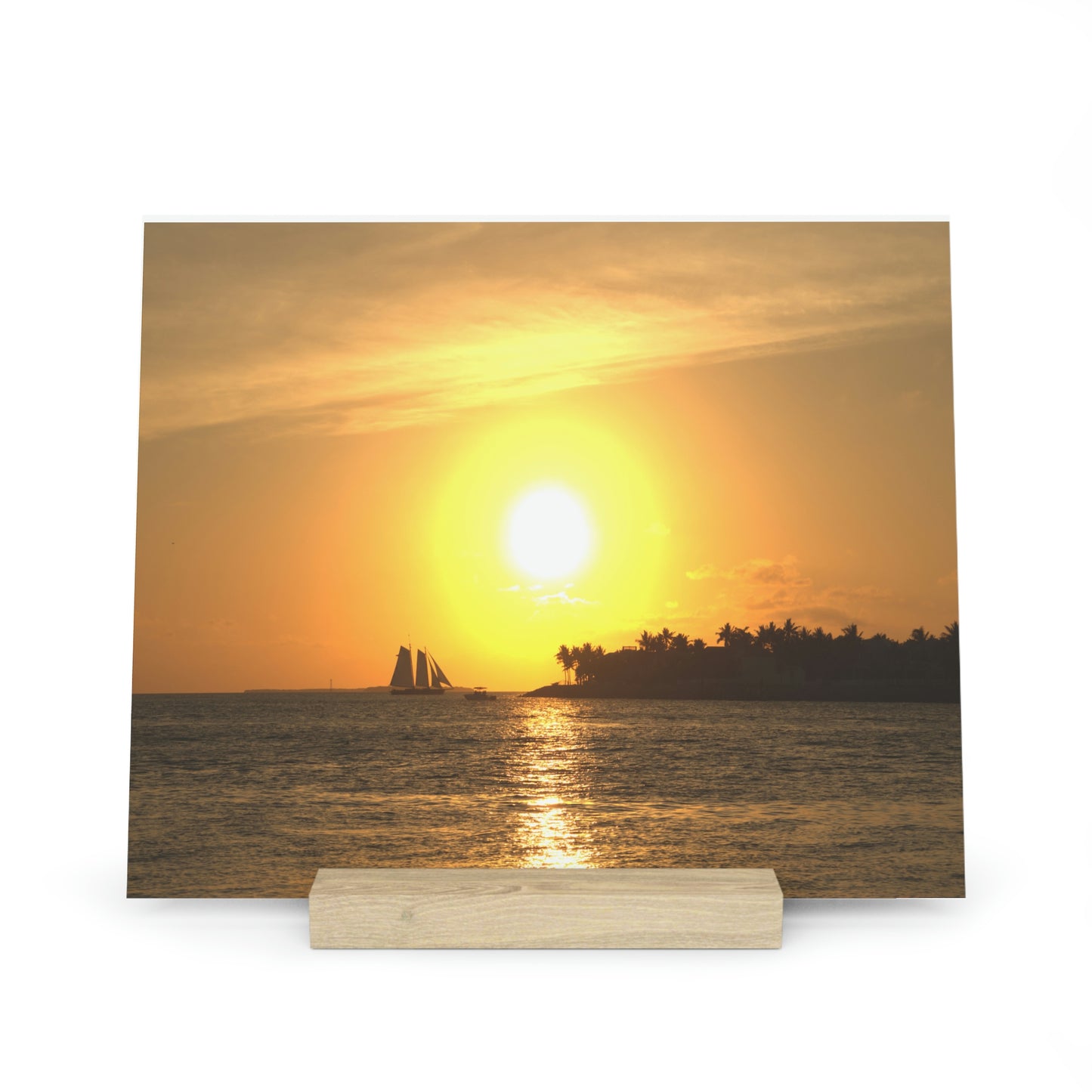 Gallery Board with Stand, Key West Sunset: A Captivating Moment Captured in Print