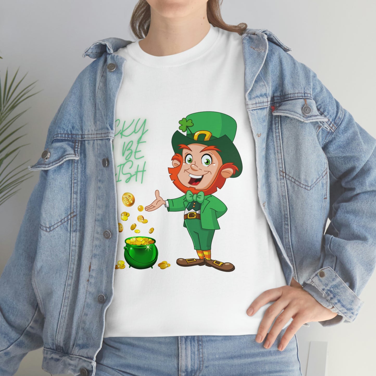 St. Patricks Day, Feeling lucky, rainbow, pot of gold, Unisex Ultra Cotton Tee, Lucky to be irish, shamrock, leprechaun