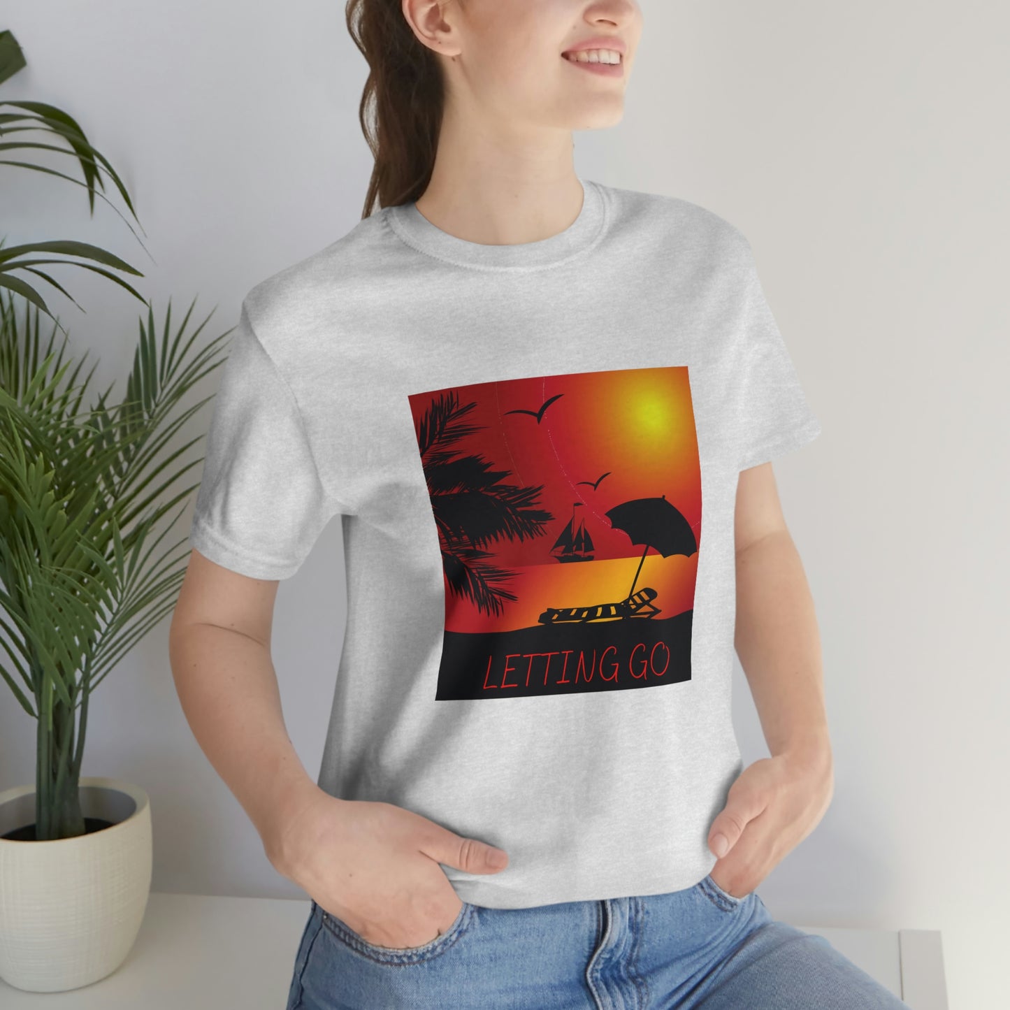 Sunset T-shirt, relaxing sunset, gift for spouse, lover of sunsets, waterfront sunset