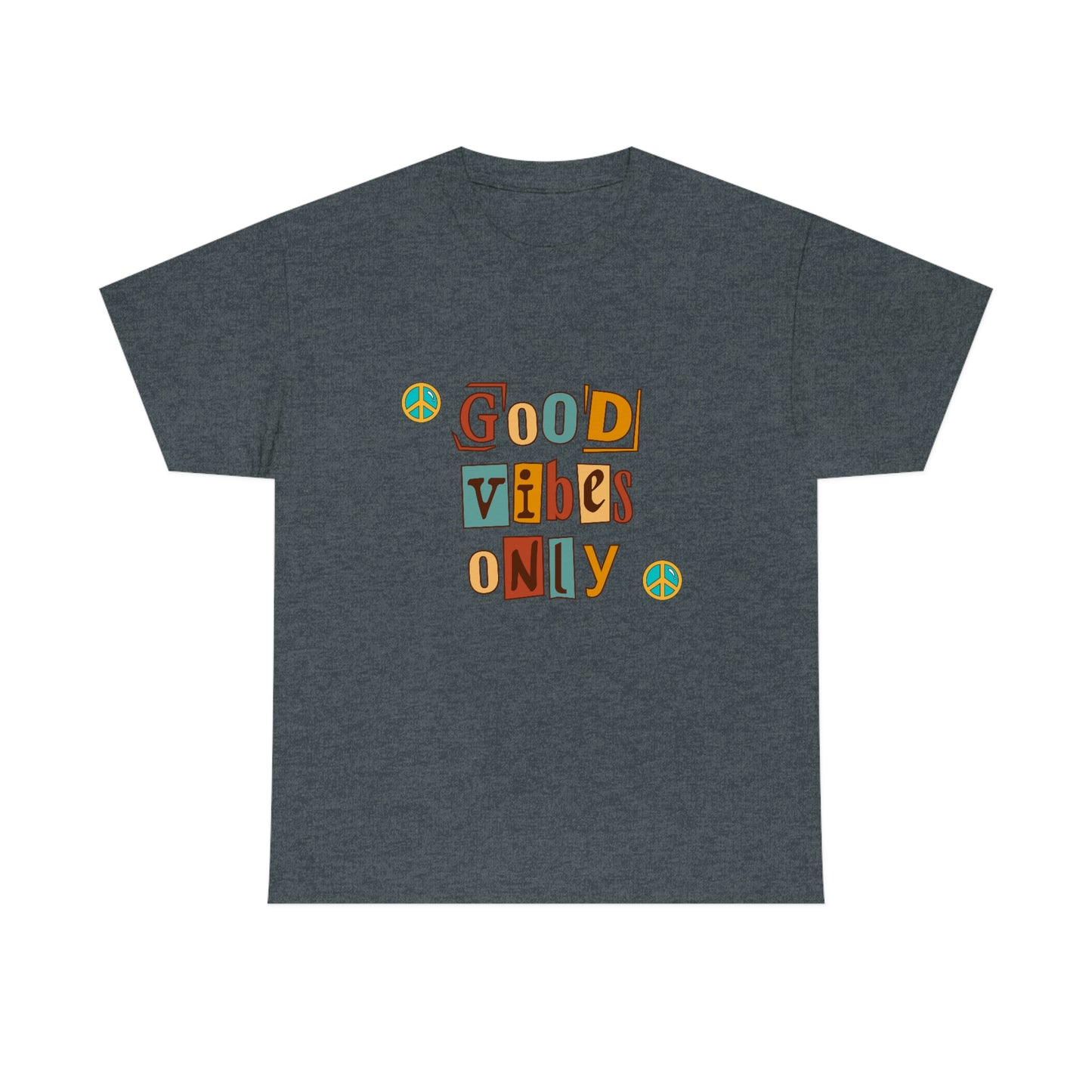 Good Vibes Only Retro Unisex Heavy Cotton Tee