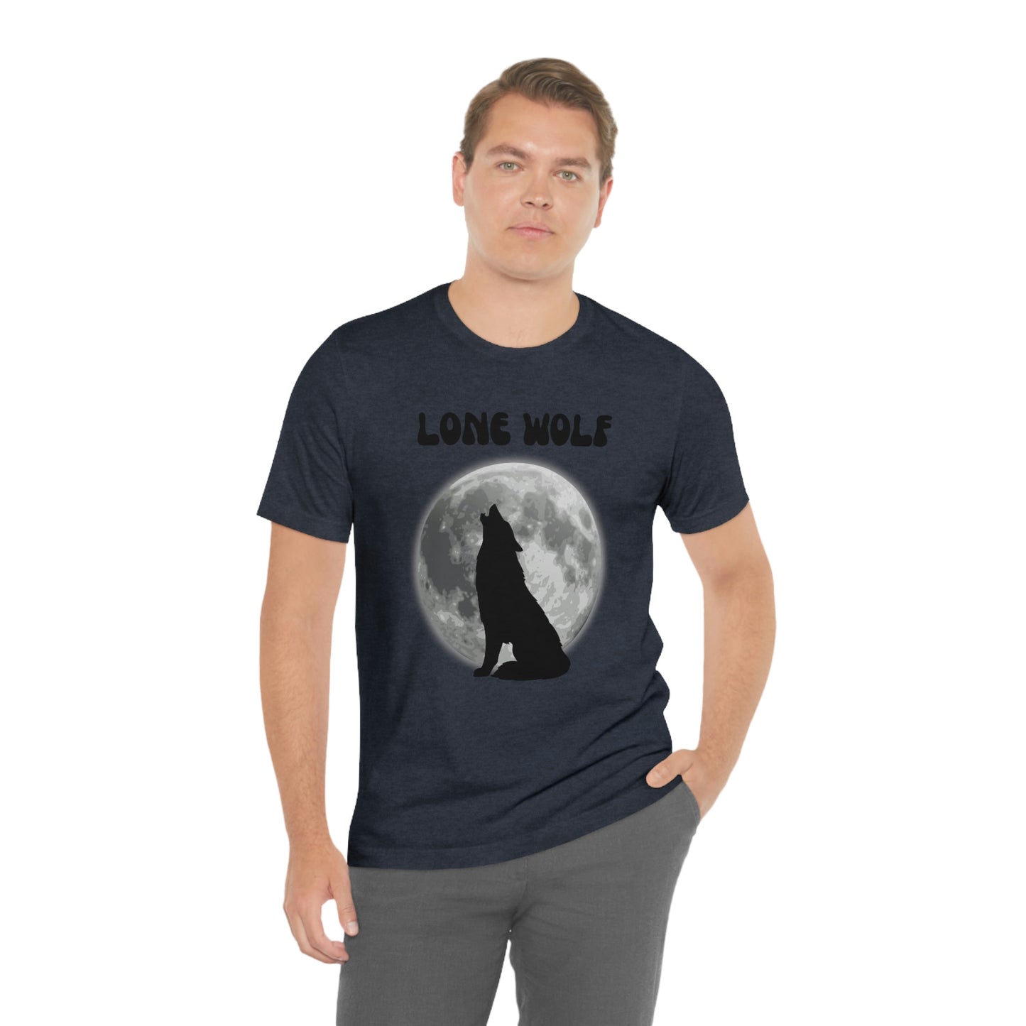 Lone Wolf T-shirt, Lone Wolf, Wolf howling, wolf, gift for man, gift for dad, nature, camping, outdoors