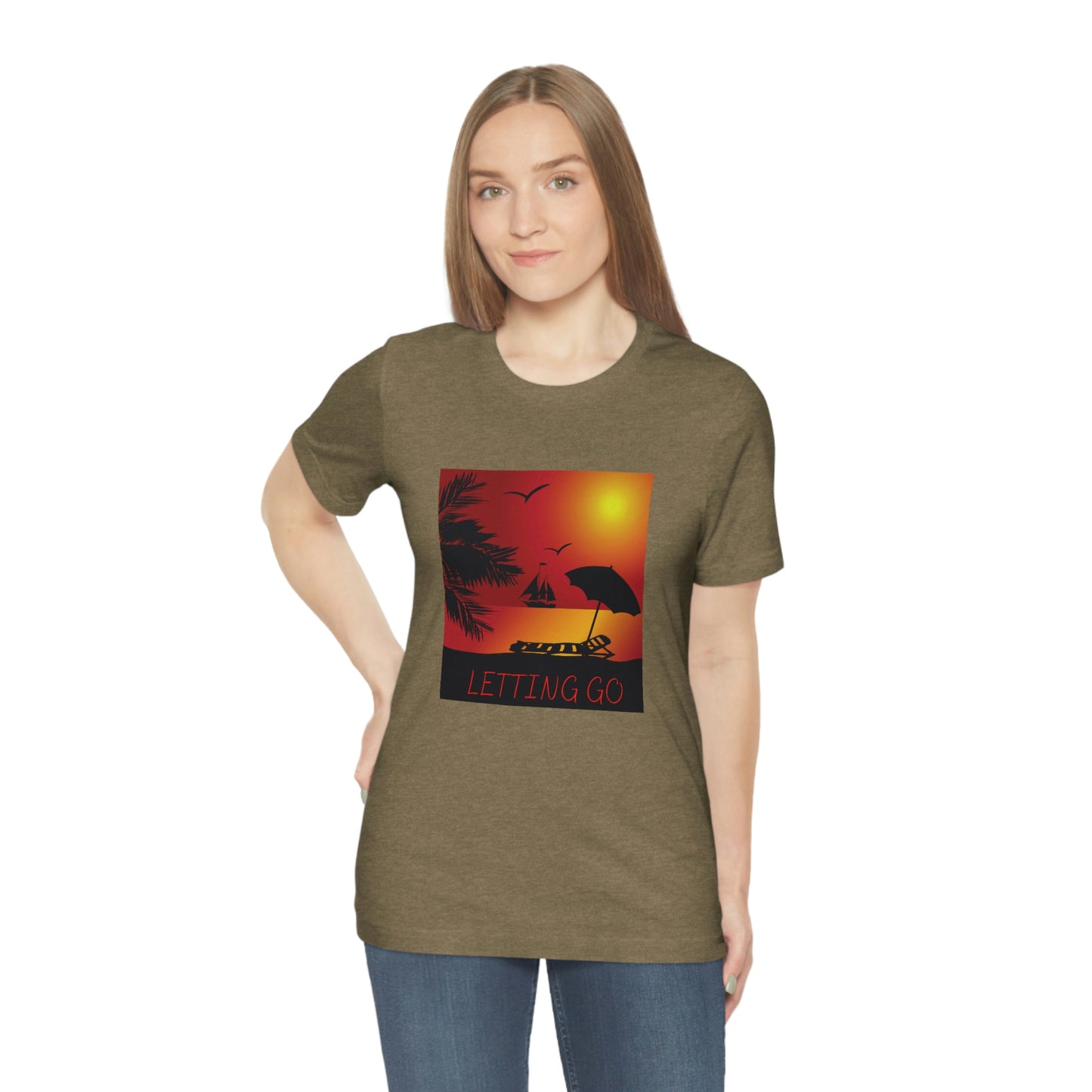 Sunset T-shirt, relaxing sunset, gift for spouse, lover of sunsets, waterfront sunset