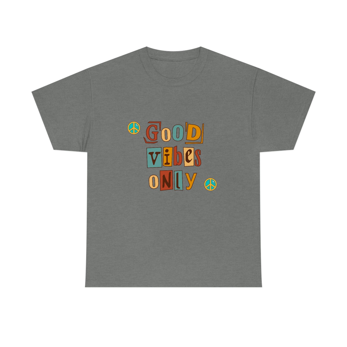 Good Vibes Only Retro Unisex Heavy Cotton Tee