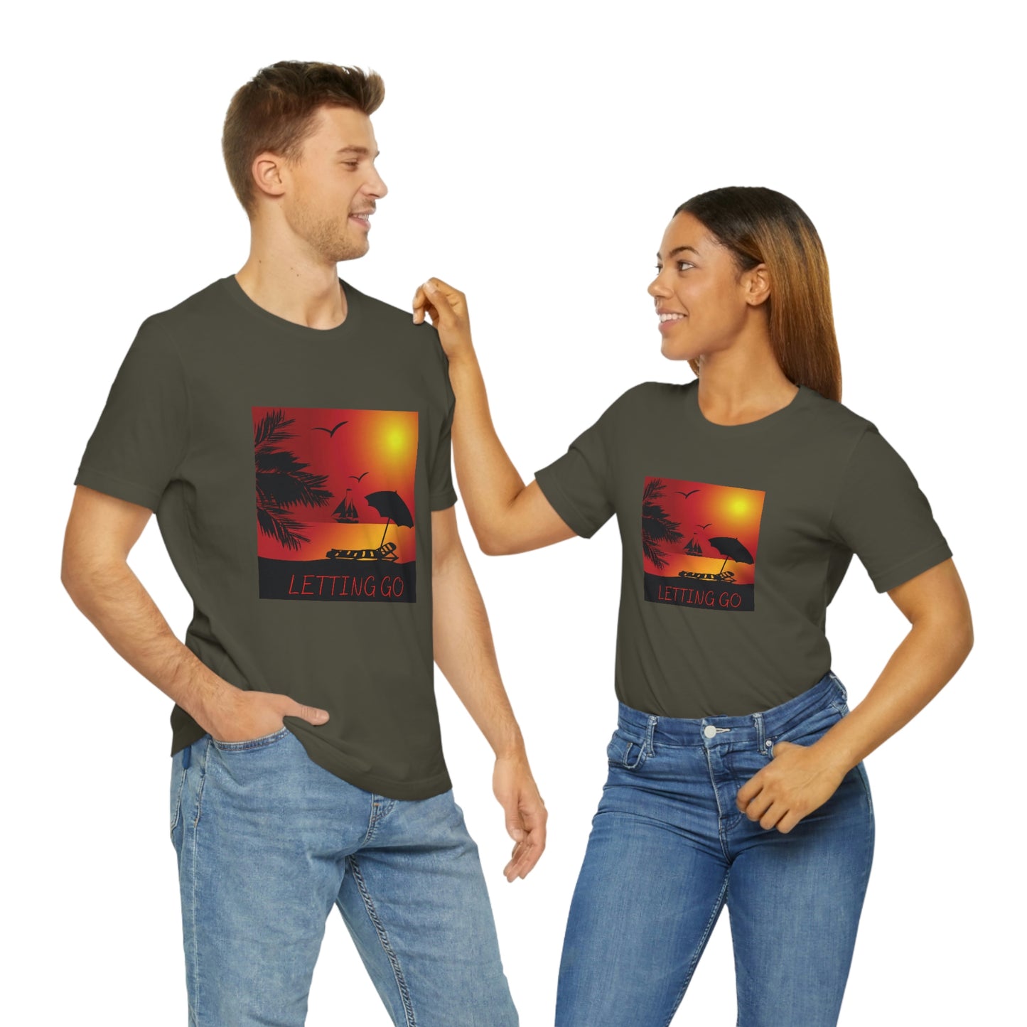 Sunset T-shirt, relaxing sunset, gift for spouse, lover of sunsets, waterfront sunset