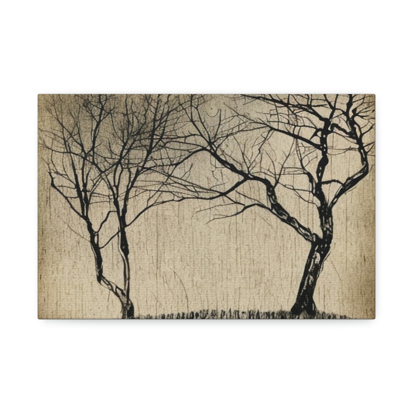 Vintage Landscape Portrait AI Generated Canvas Print