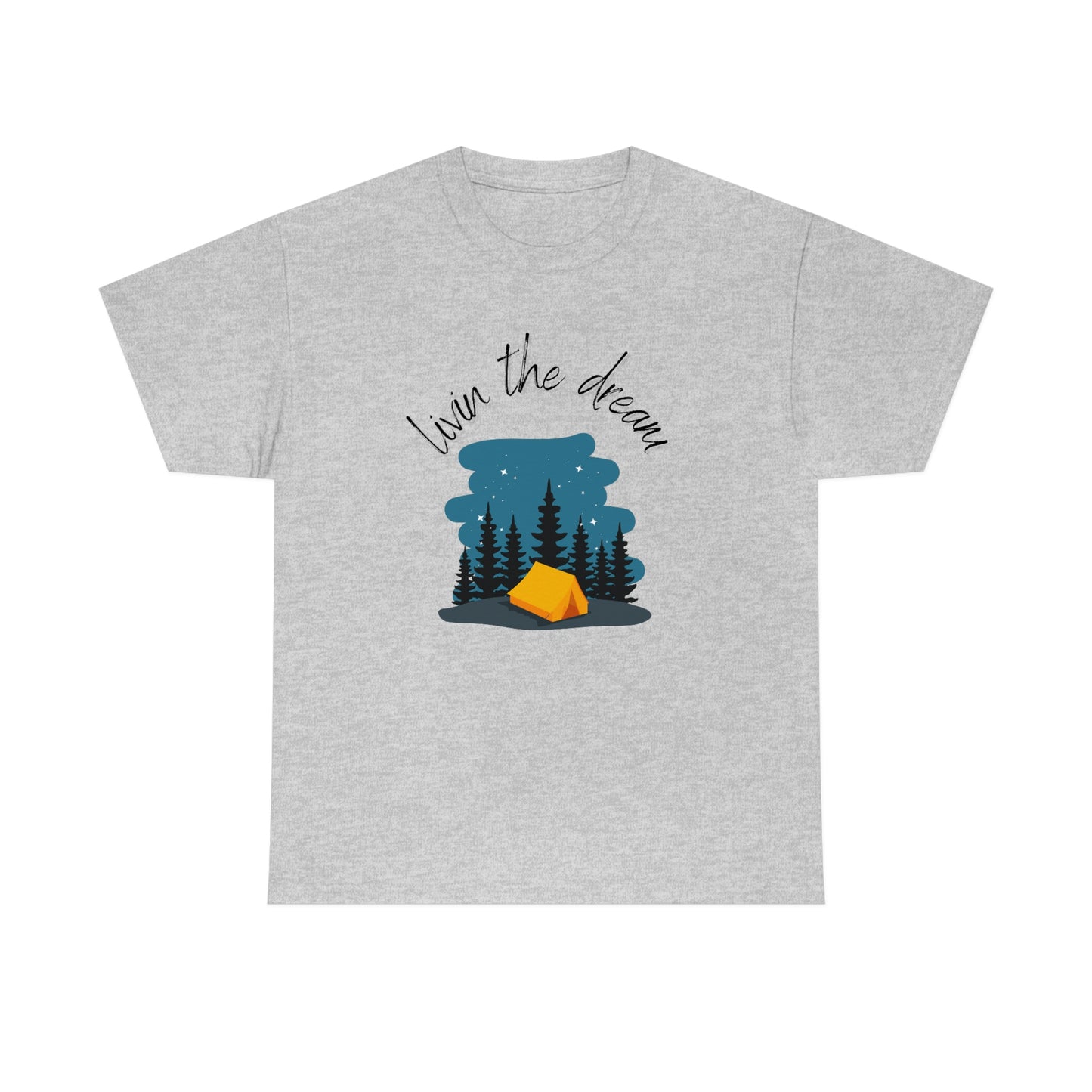 Livin' the Dream" Camping Under the Stars T-Shirt