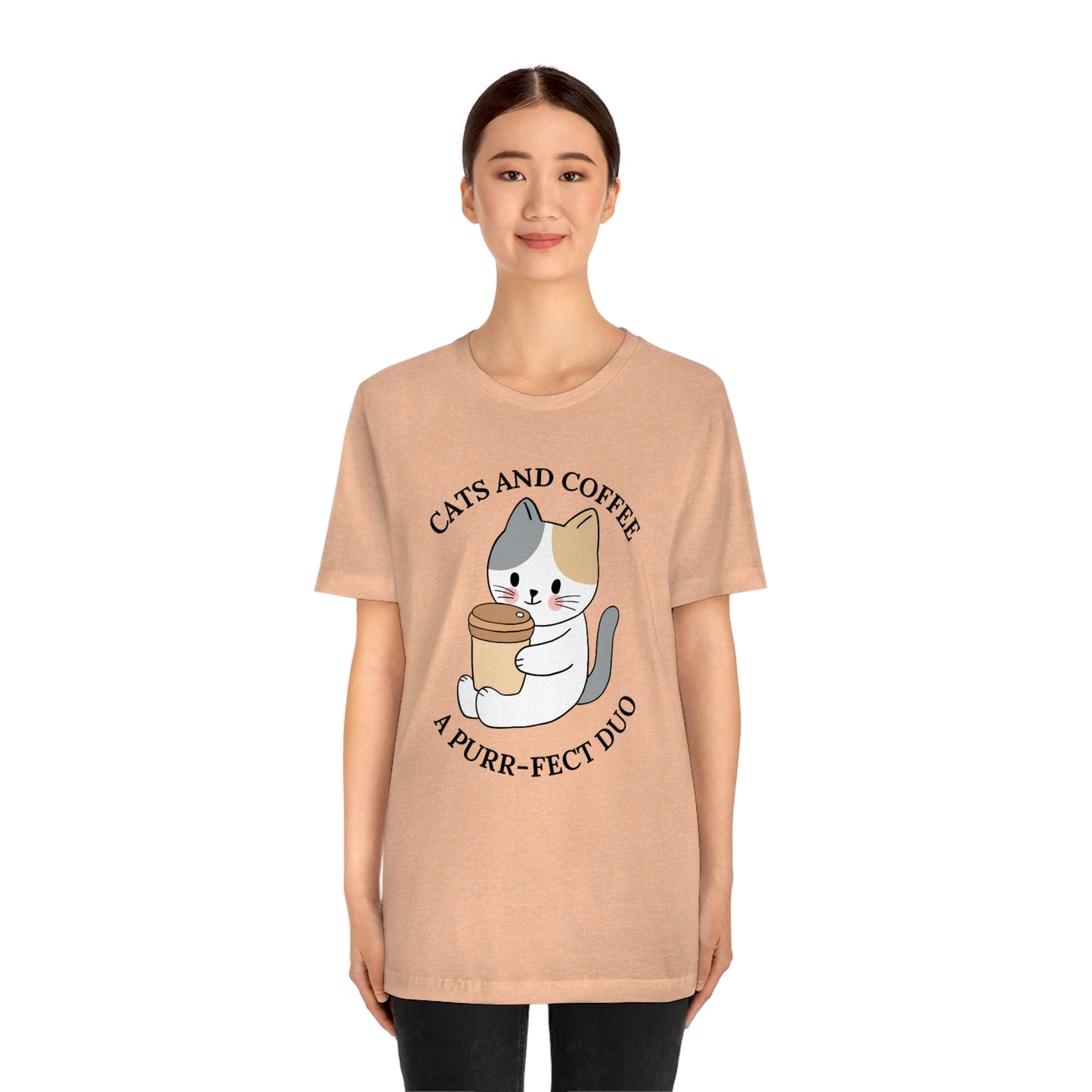 Cat and Coffee, Gift for cat lover, Gift for coffee lover, cat and coffee t-shirt, shirt for cat owner, gift for mom