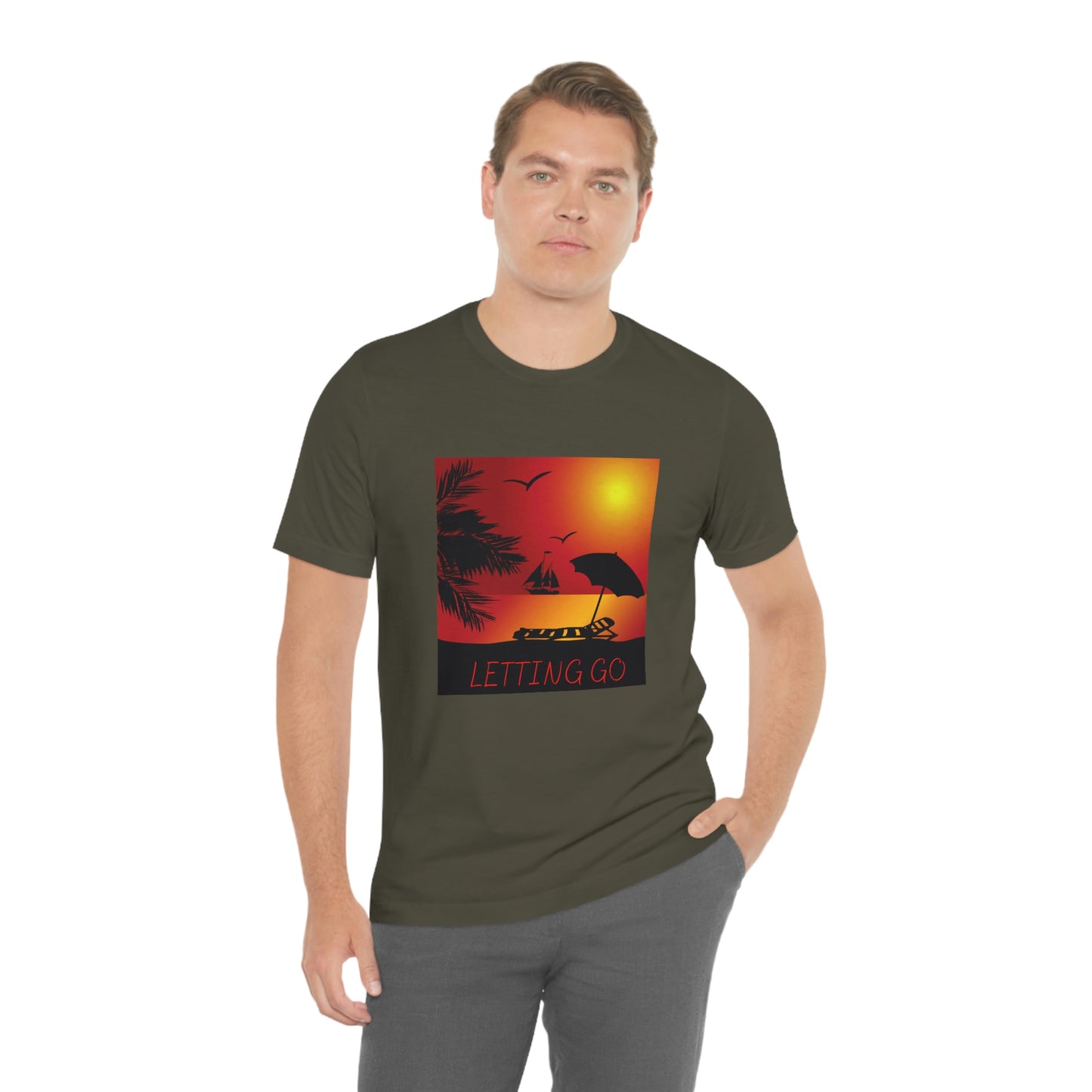 Sunset T-shirt, relaxing sunset, gift for spouse, lover of sunsets, waterfront sunset