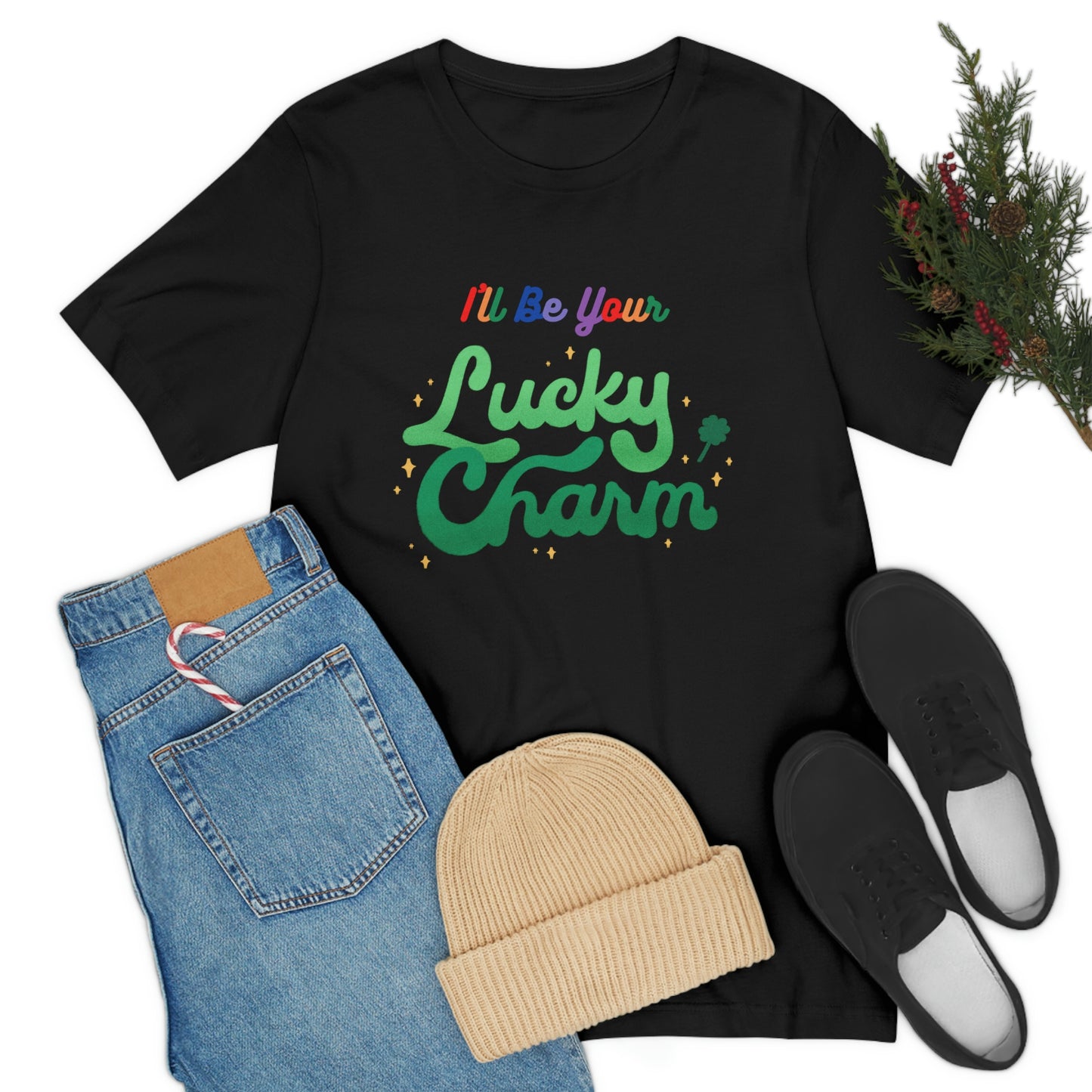 Lucky Charm, Tee for holiday, St. Patty's day Tee, Gift for Girlfriend, Gift for Boyfriend, Gift for spouse