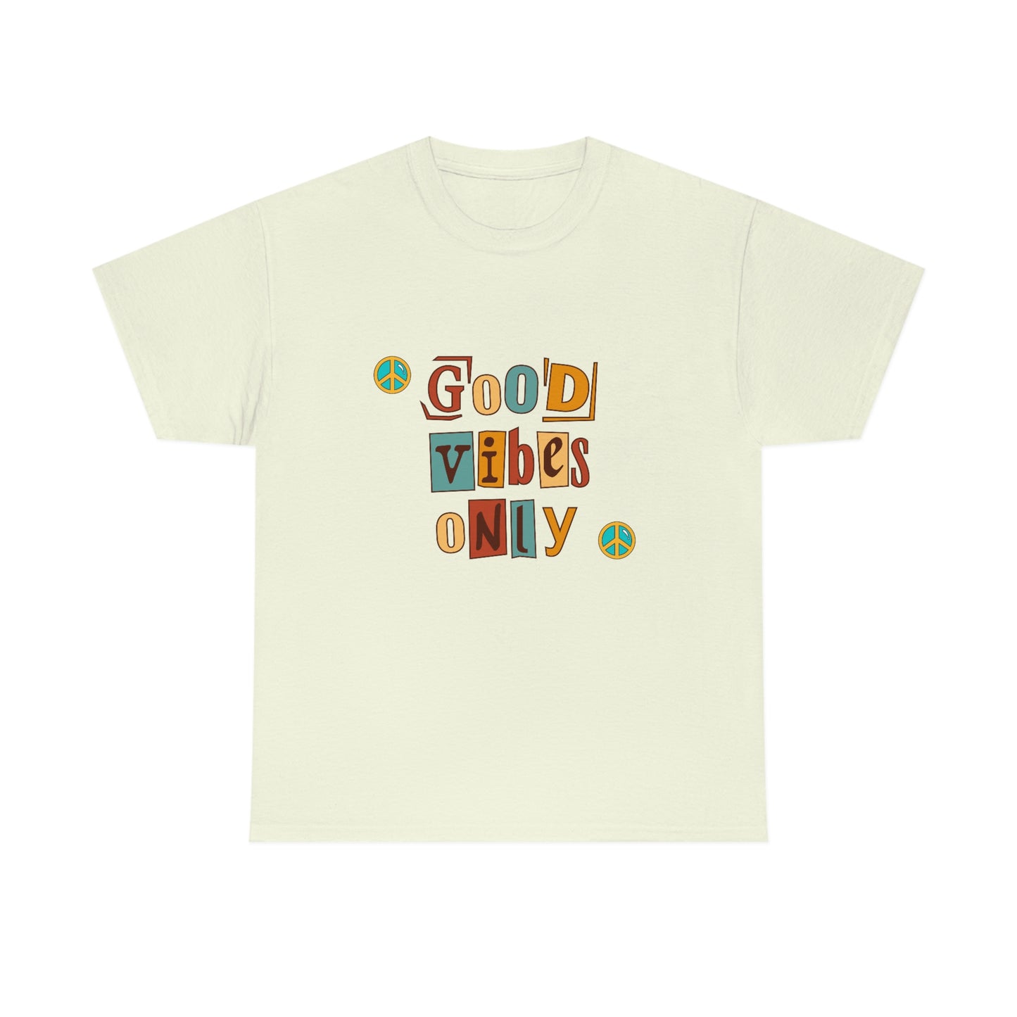 Good Vibes Only Retro Unisex Heavy Cotton Tee