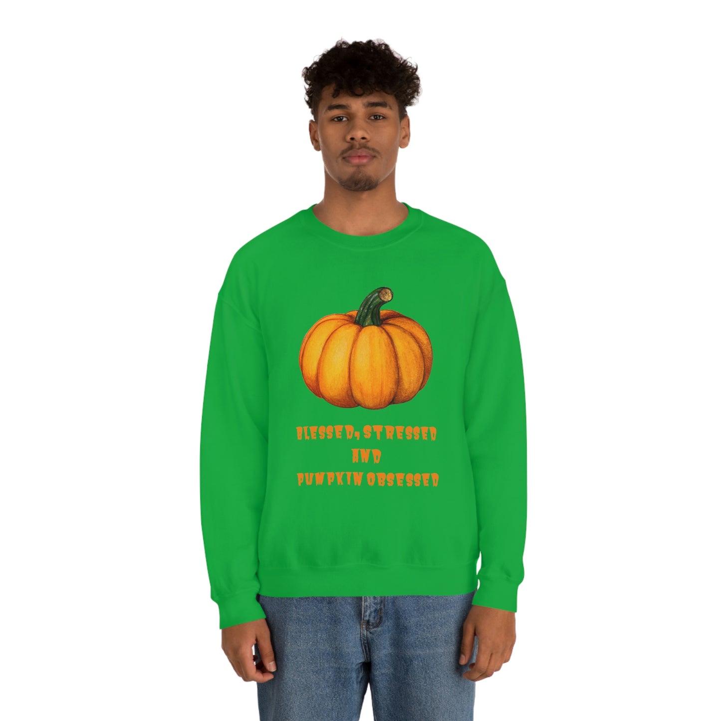 Pumpkin sweatshirt, pumpkin lover gift, obsessed with pumpkin, gift for fall, seasonal sweatshirt