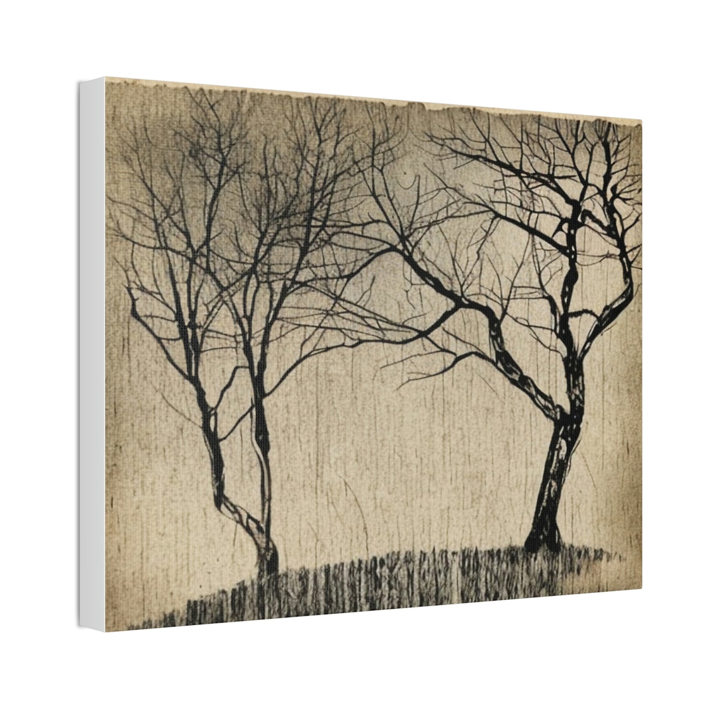 Vintage Landscape Portrait AI Generated Canvas Print