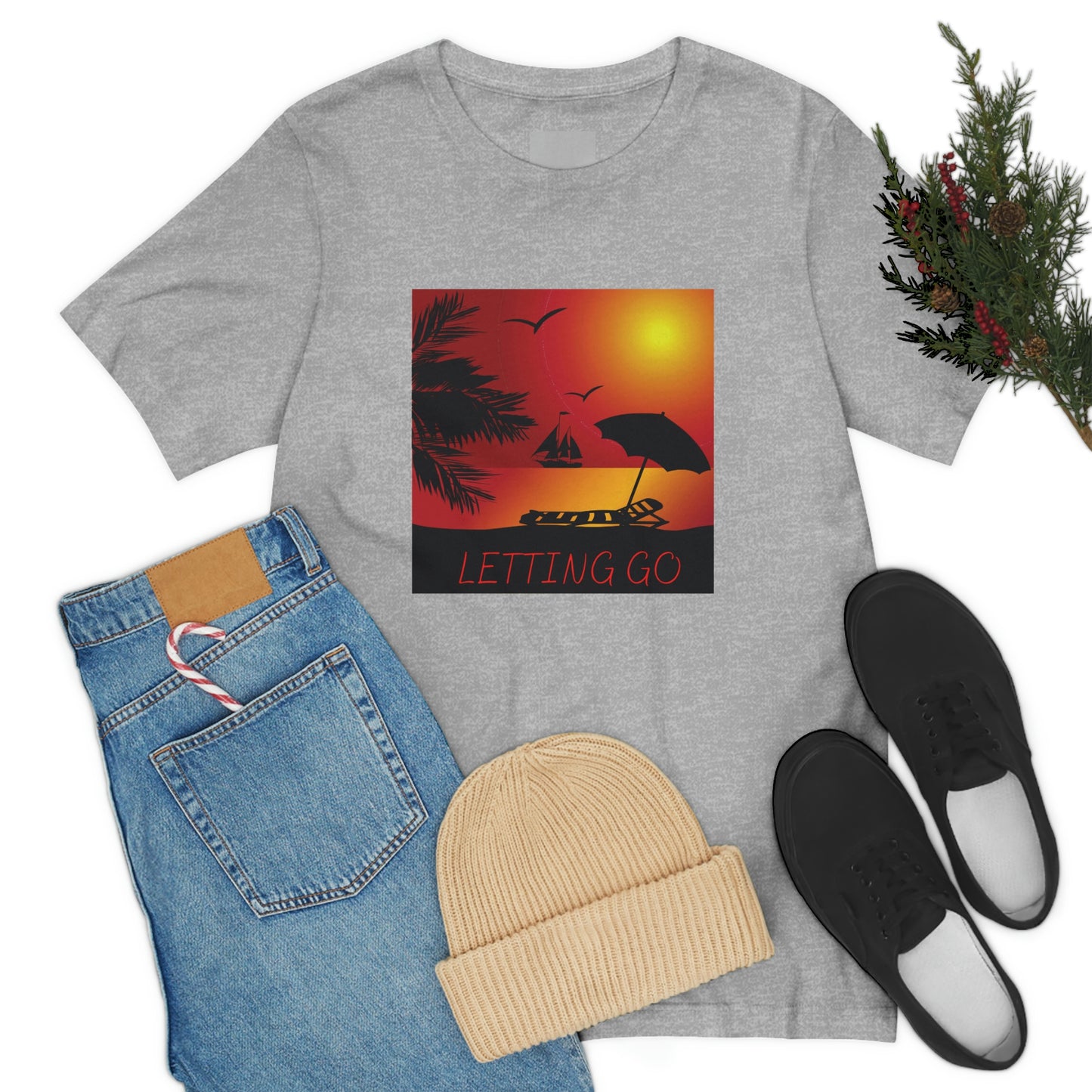 Sunset T-shirt, relaxing sunset, gift for spouse, lover of sunsets, waterfront sunset