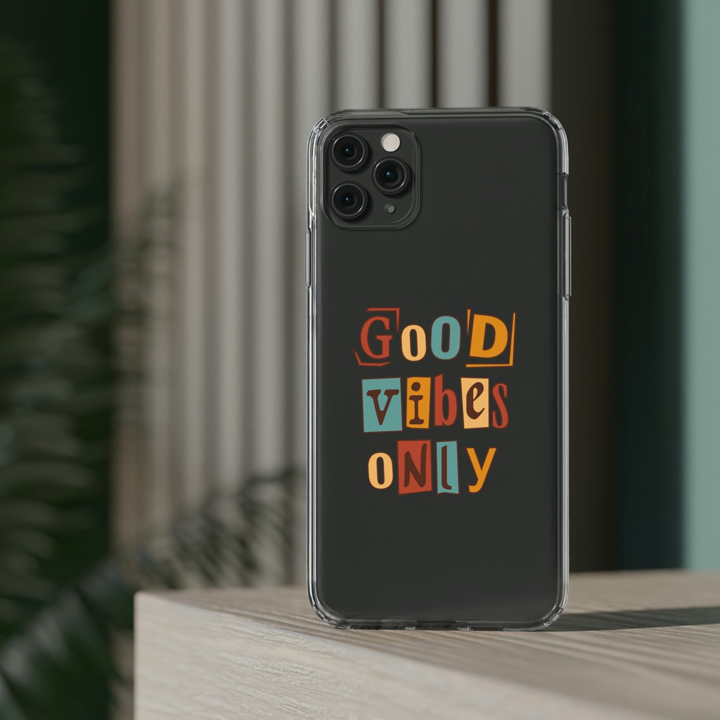 Good Vibes Only Clear Phone Case for Iphone and Samsung Galaxy