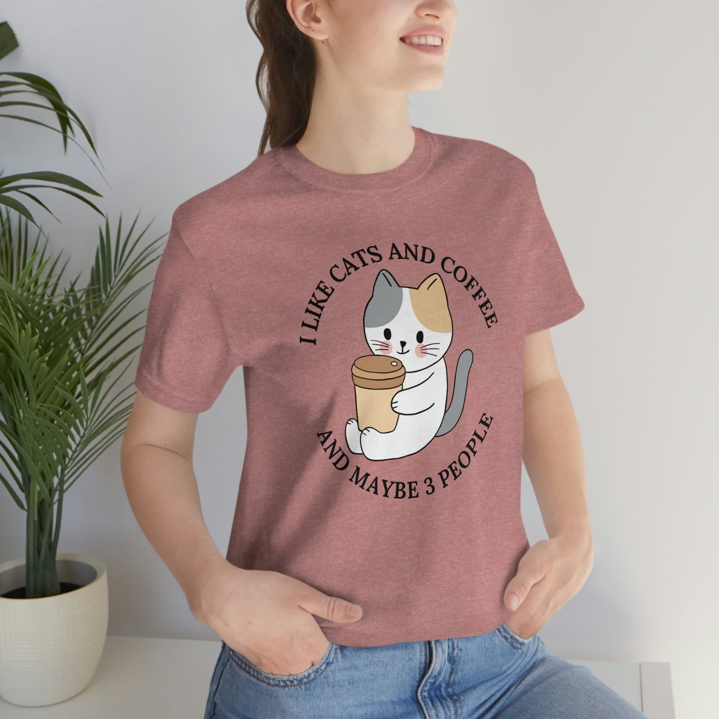 Cat and Coffee lovers, Gift for Cat lover, Gift for coffee lover, Animal lover, Gift for animal lover, Cat lover T-shirt