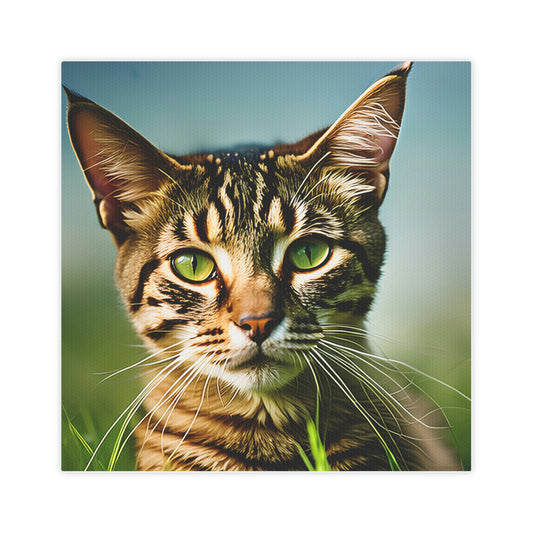 AI-Generated Cat Portrait Canvas Print