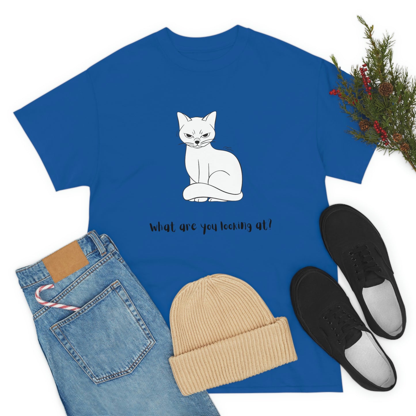 What Are You Looking At? Angry Cat T-Shirt