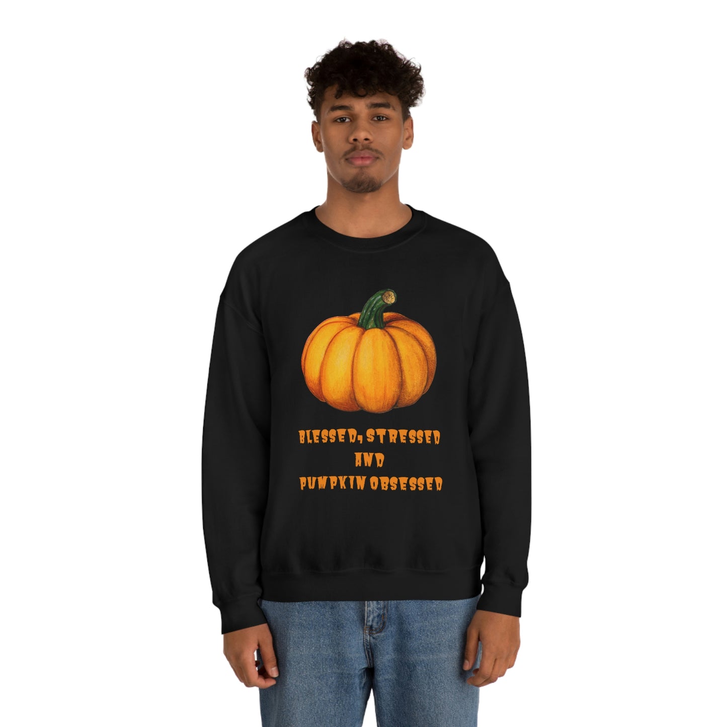 Pumpkin sweatshirt, pumpkin lover gift, obsessed with pumpkin, gift for fall, seasonal sweatshirt