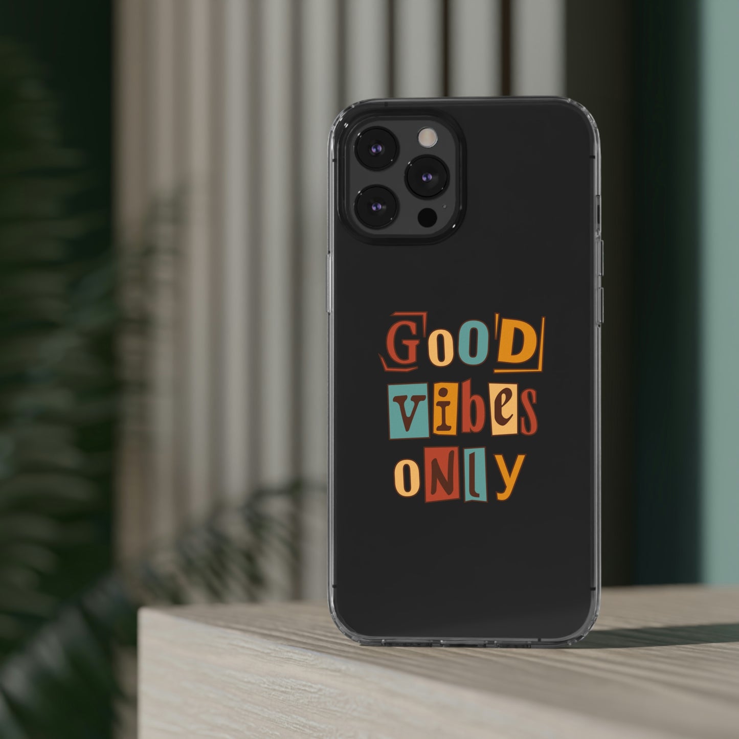 Good Vibes Only Clear Phone Case for Iphone and Samsung Galaxy