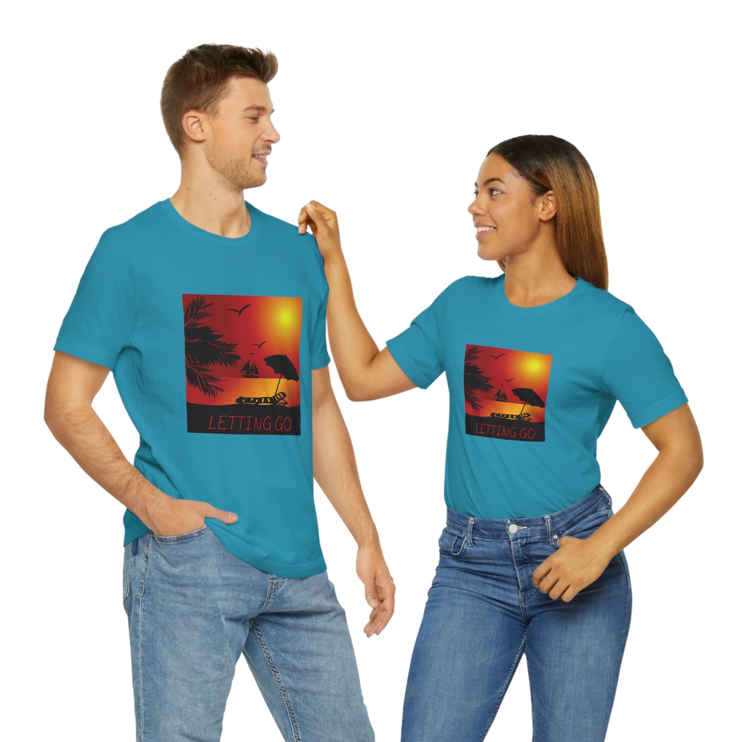 Sunset T-shirt, relaxing sunset, gift for spouse, lover of sunsets, waterfront sunset