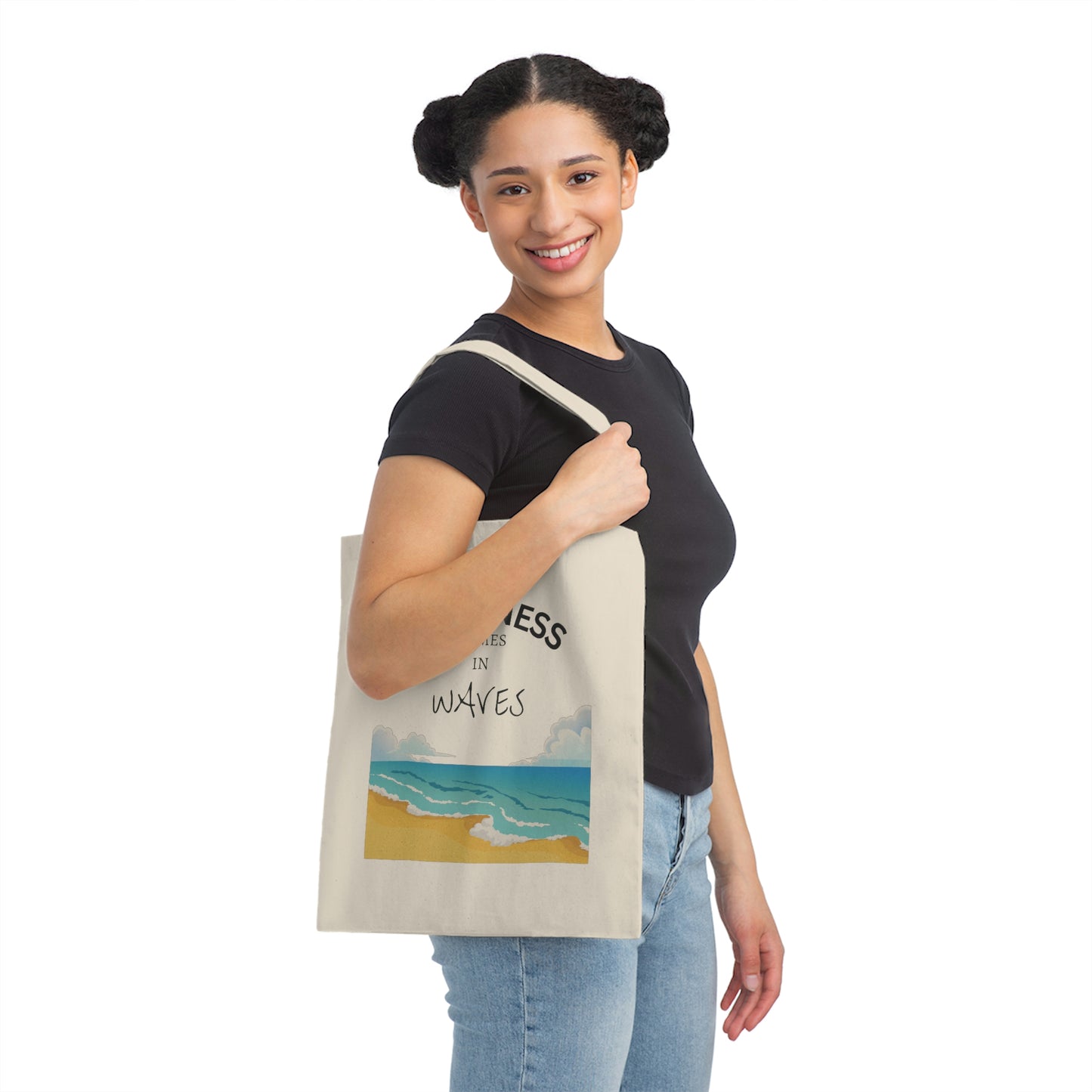 Canvas Tote Bag, Summer Time tote, Beach Bag