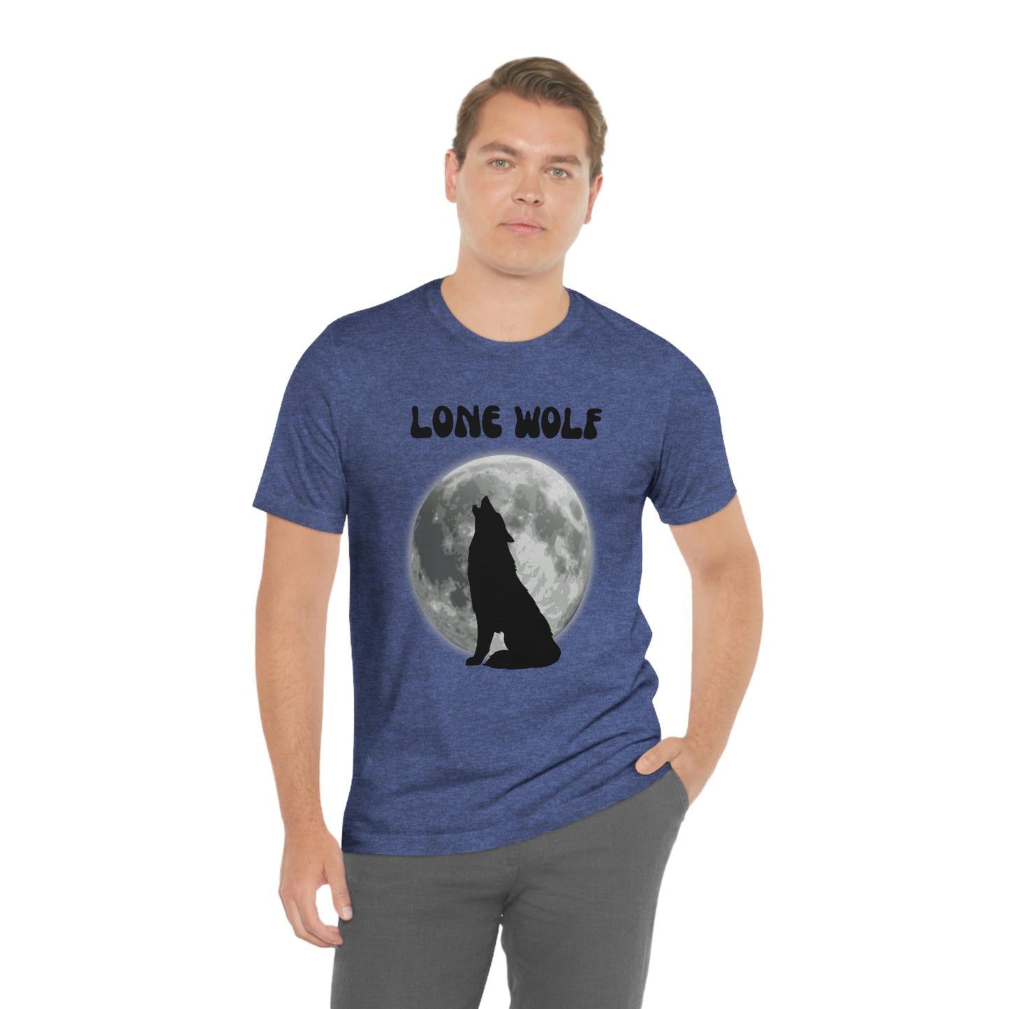 Lone Wolf T-shirt, Lone Wolf, Wolf howling, wolf, gift for man, gift for dad, nature, camping, outdoors