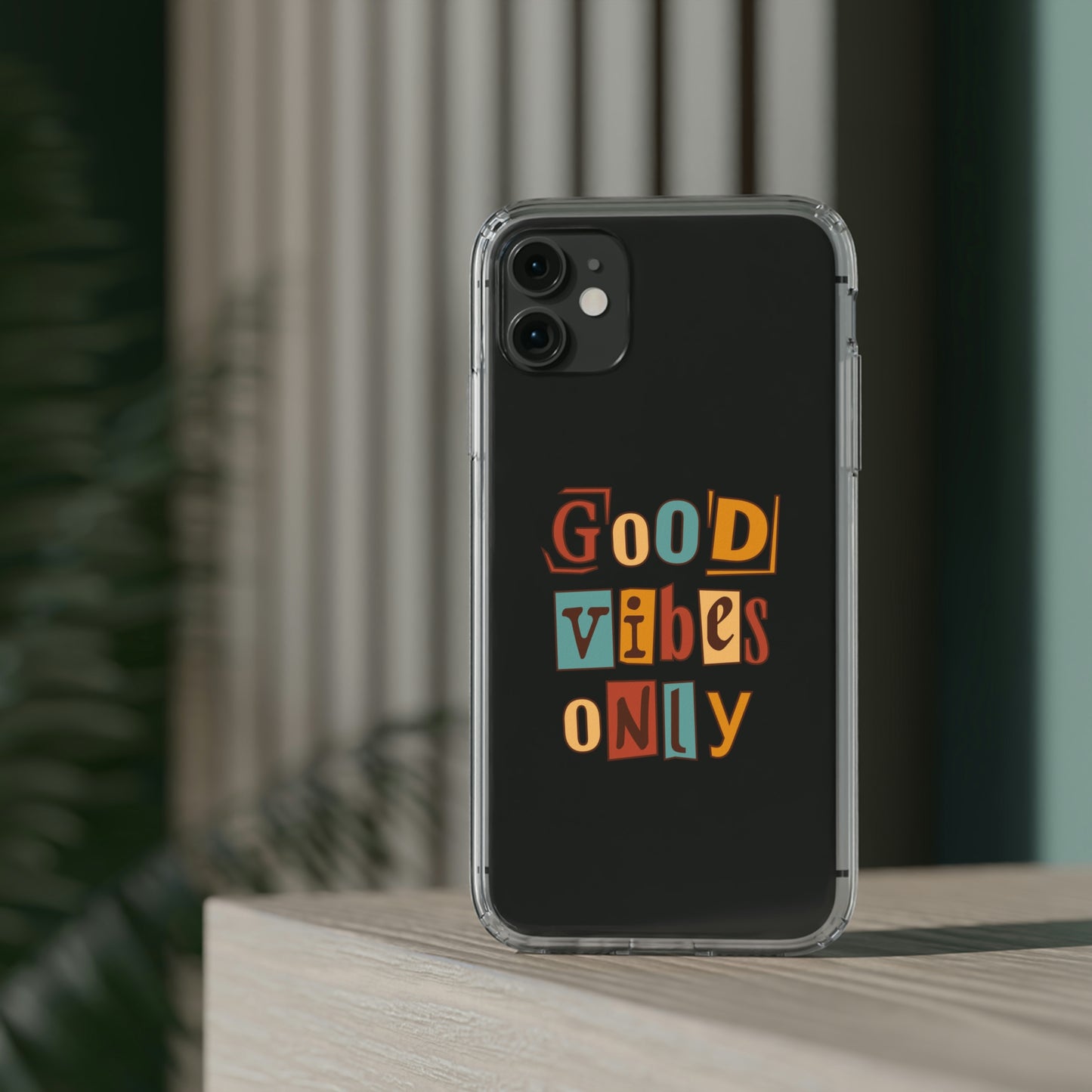 Good Vibes Only Clear Phone Case for Iphone and Samsung Galaxy