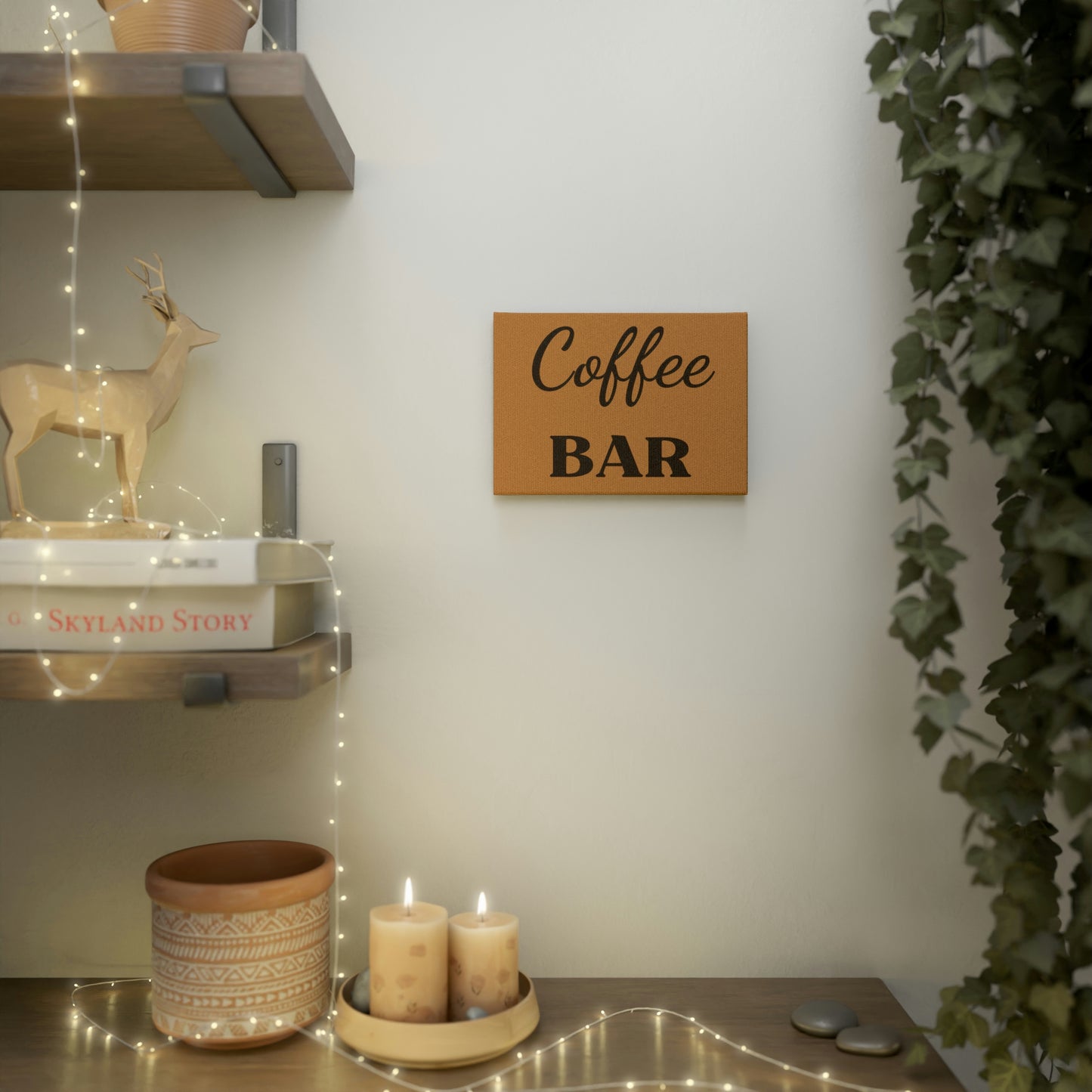 Coffee Bar Canvas Print: Perfect Wall Decor for Coffee Lovers