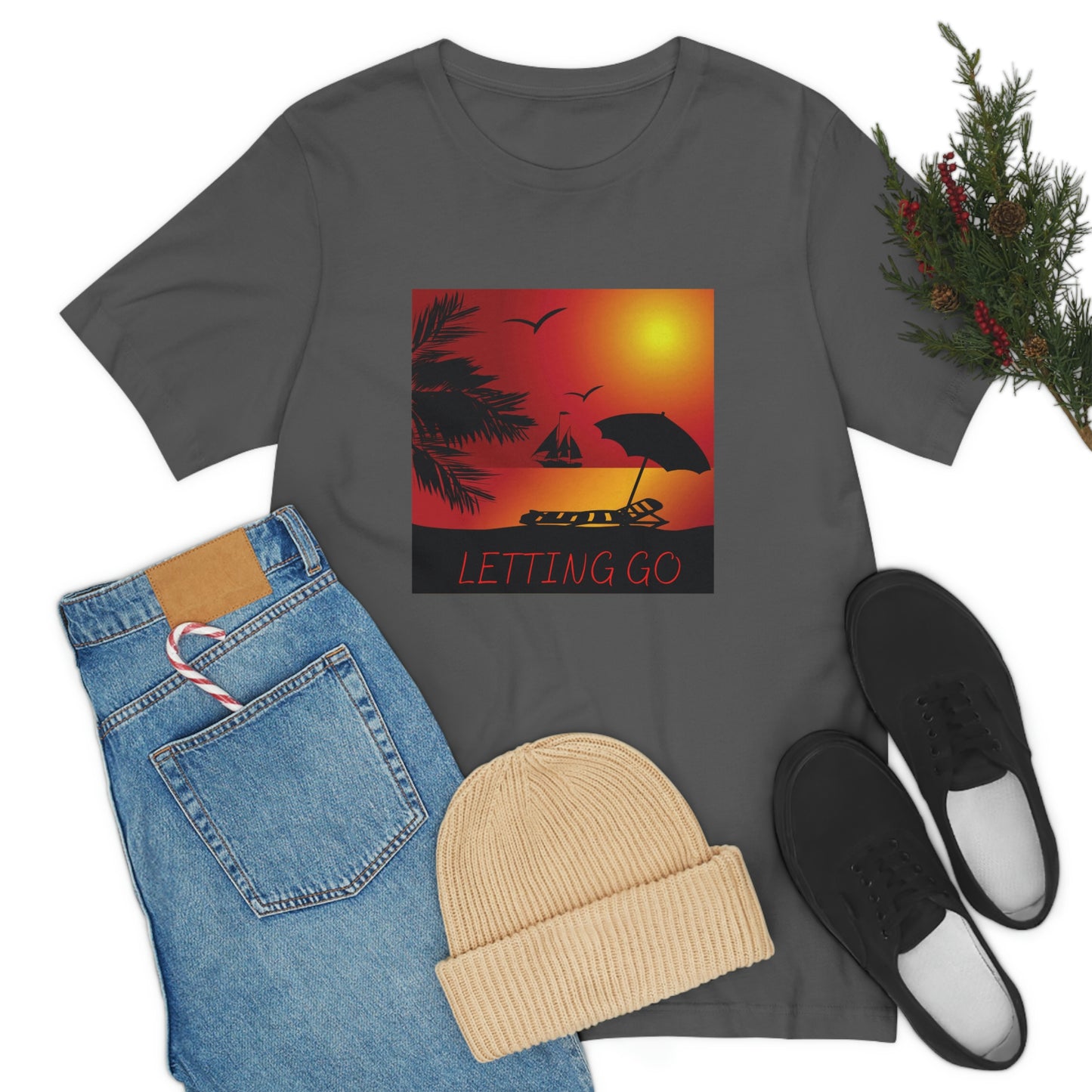 Sunset T-shirt, relaxing sunset, gift for spouse, lover of sunsets, waterfront sunset