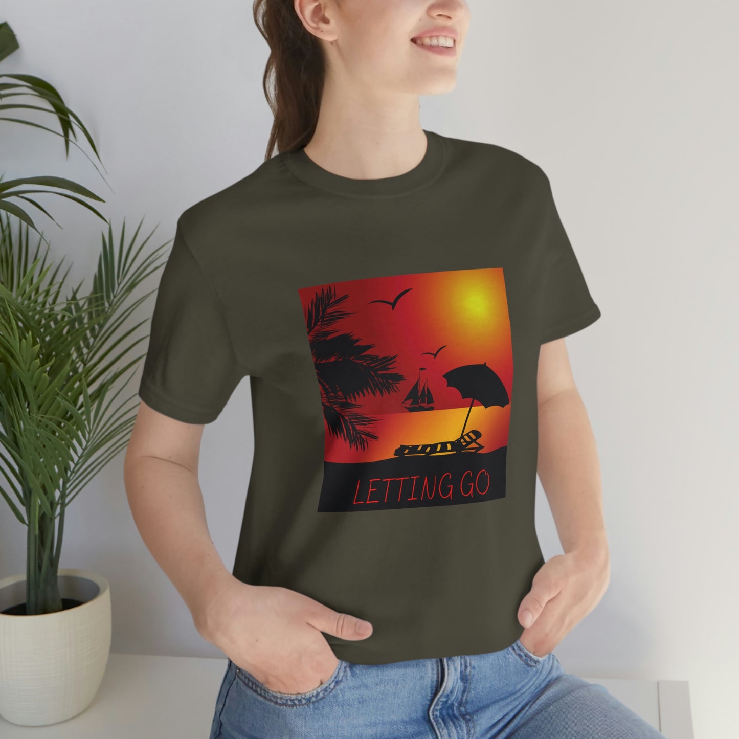 Sunset T-shirt, relaxing sunset, gift for spouse, lover of sunsets, waterfront sunset