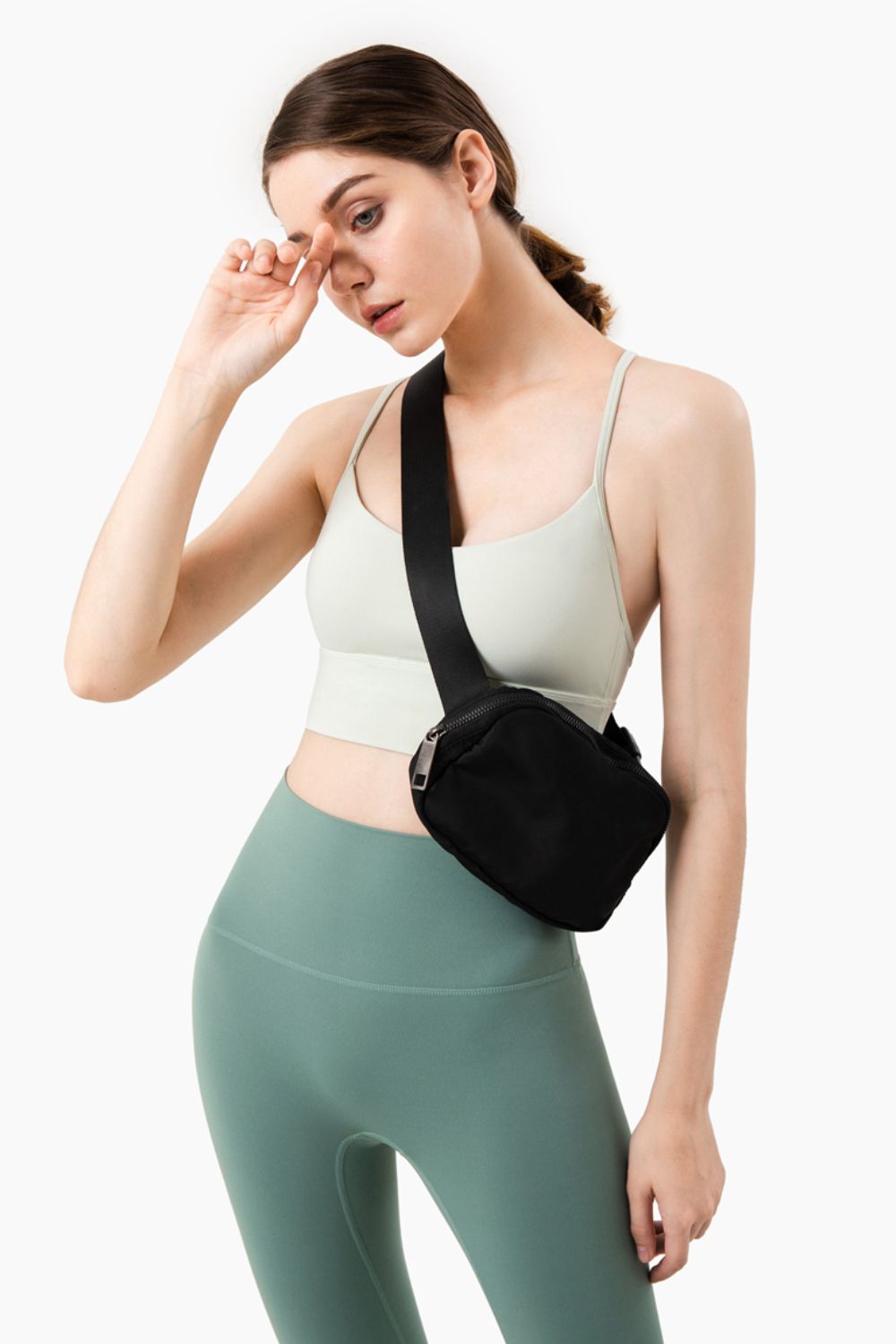 Breathable Racerback Halter Neck Sports Bra