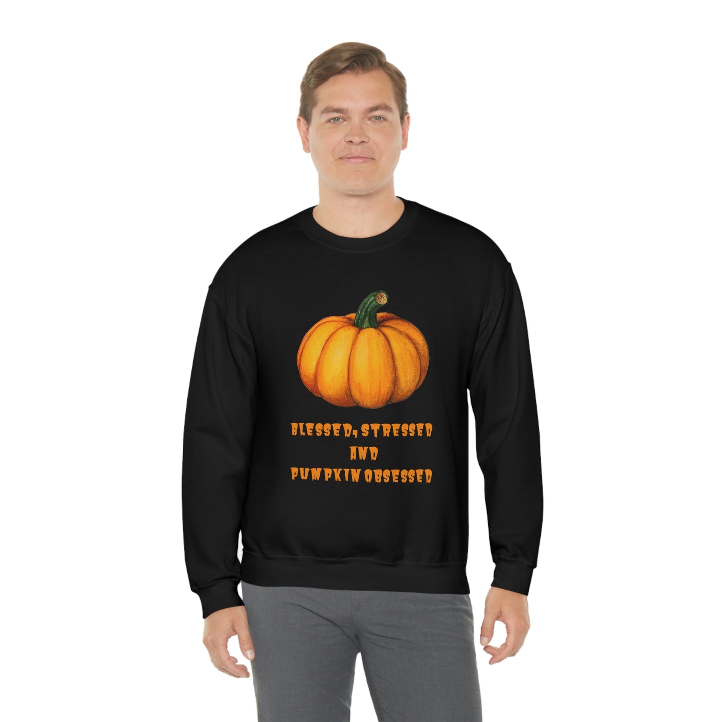 Pumpkin sweatshirt, pumpkin lover gift, obsessed with pumpkin, gift for fall, seasonal sweatshirt