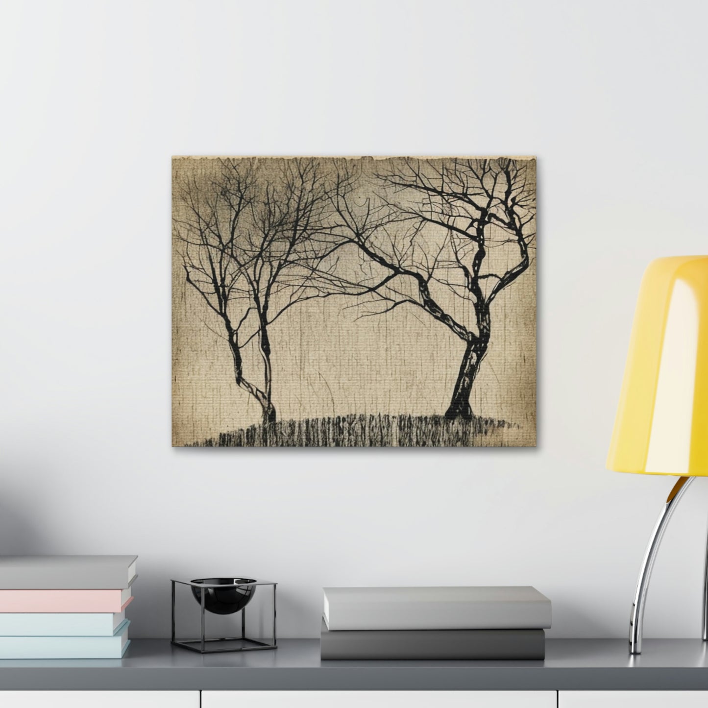 Vintage Landscape Portrait AI Generated Canvas Print