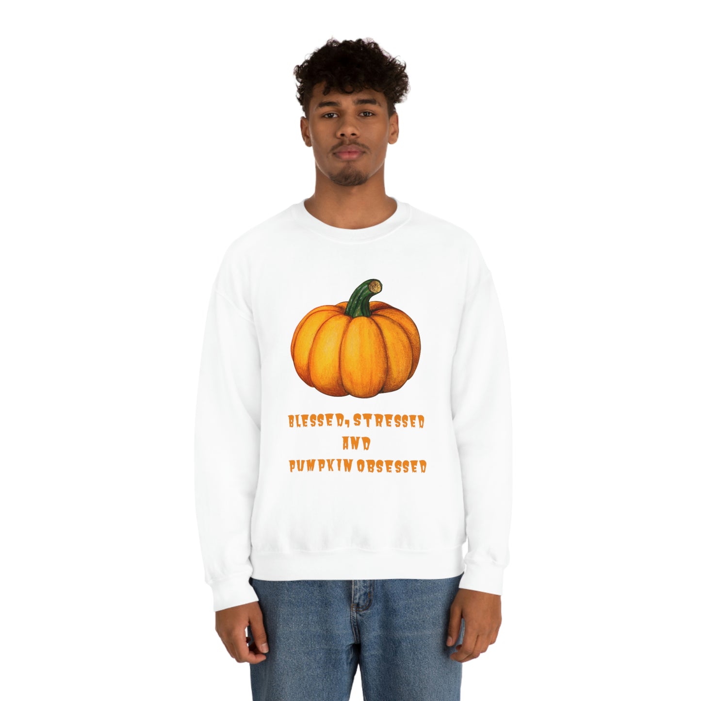 Pumpkin sweatshirt, pumpkin lover gift, obsessed with pumpkin, gift for fall, seasonal sweatshirt