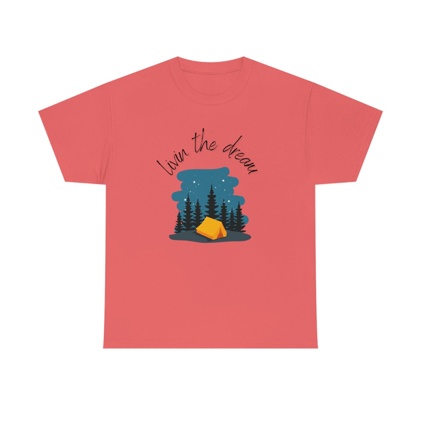 Livin' the Dream" Camping Under the Stars T-Shirt