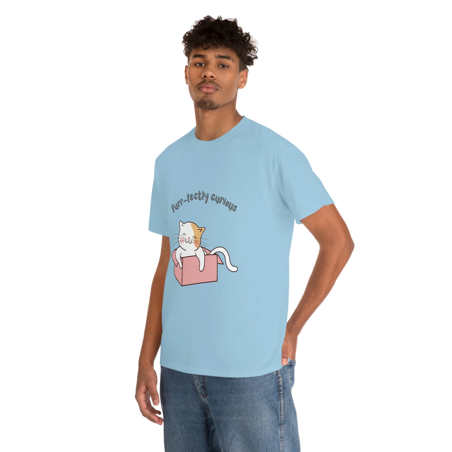 Purr-fectly Curious Cat T-Shirt