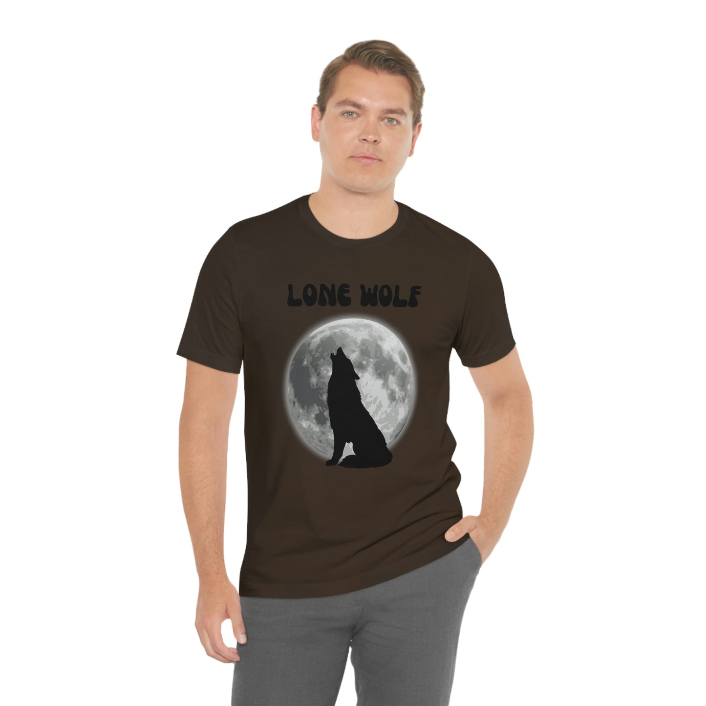 Lone Wolf T-shirt, Lone Wolf, Wolf howling, wolf, gift for man, gift for dad, nature, camping, outdoors