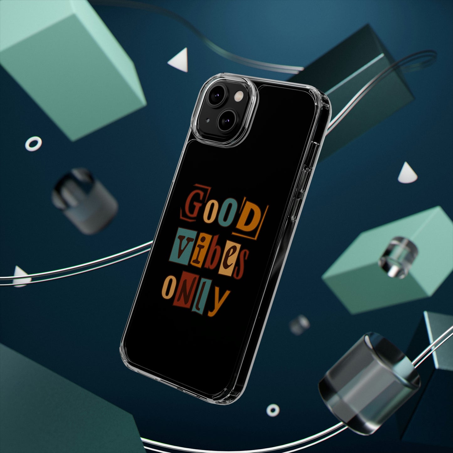 Good Vibes Only Clear Phone Case for Iphone and Samsung Galaxy