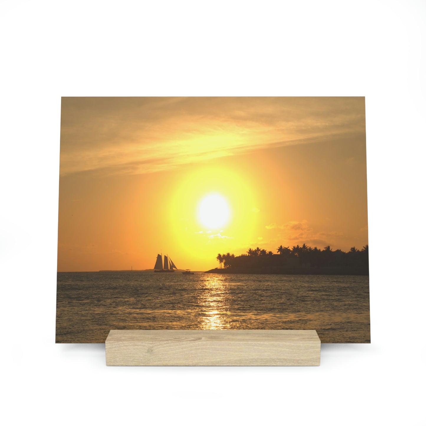 Gallery Board with Stand, Key West Sunset: A Captivating Moment Captured in Print