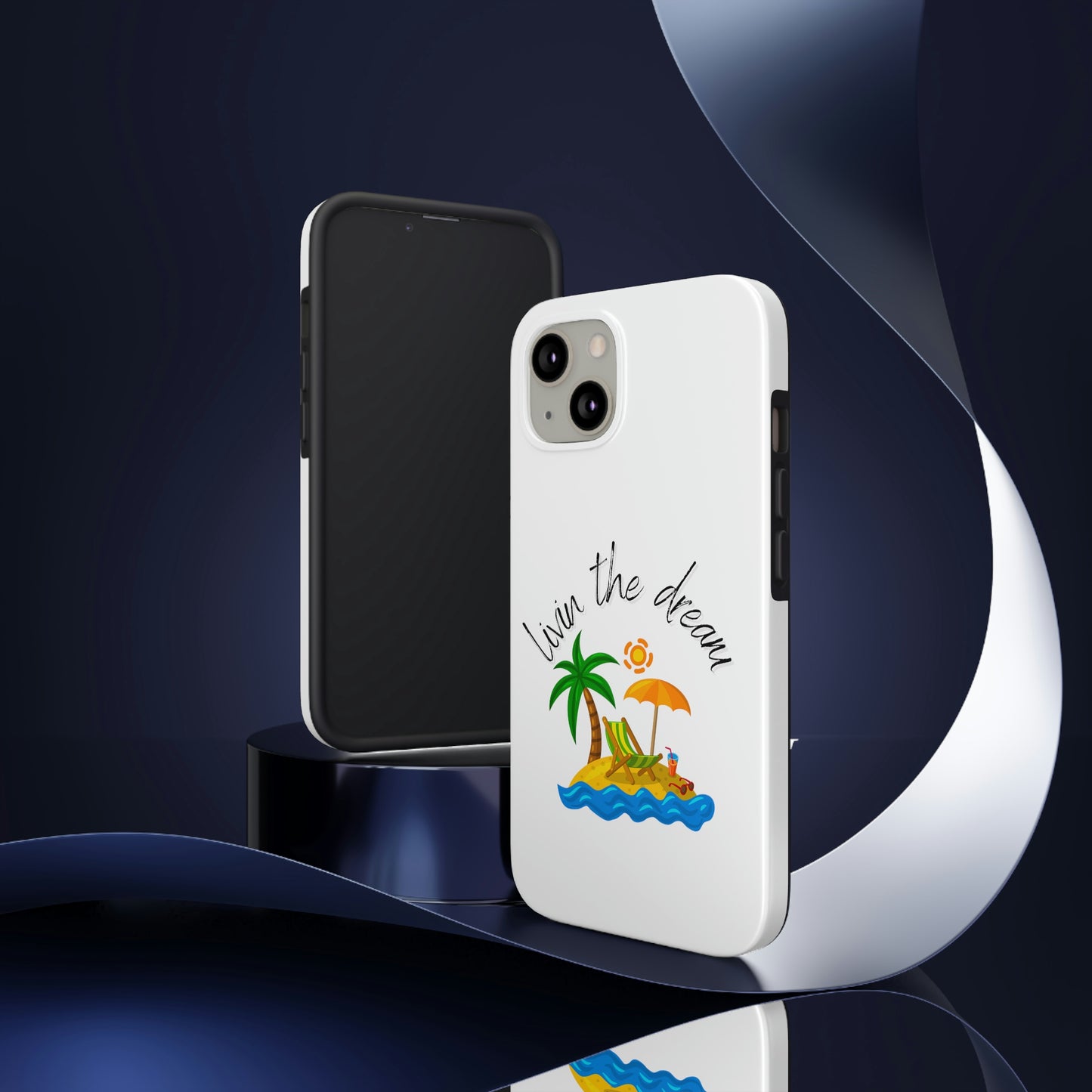 Livin the Dream Beach Theme Tough Phone Cases, Case-Mate, Iphone 11 to Iphone 14 all models, Samsung Galaxy S6