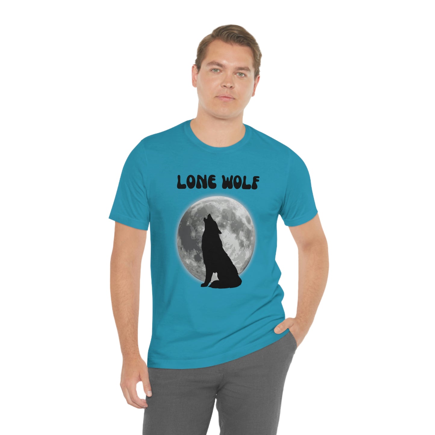 Lone Wolf T-shirt, Lone Wolf, Wolf howling, wolf, gift for man, gift for dad, nature, camping, outdoors