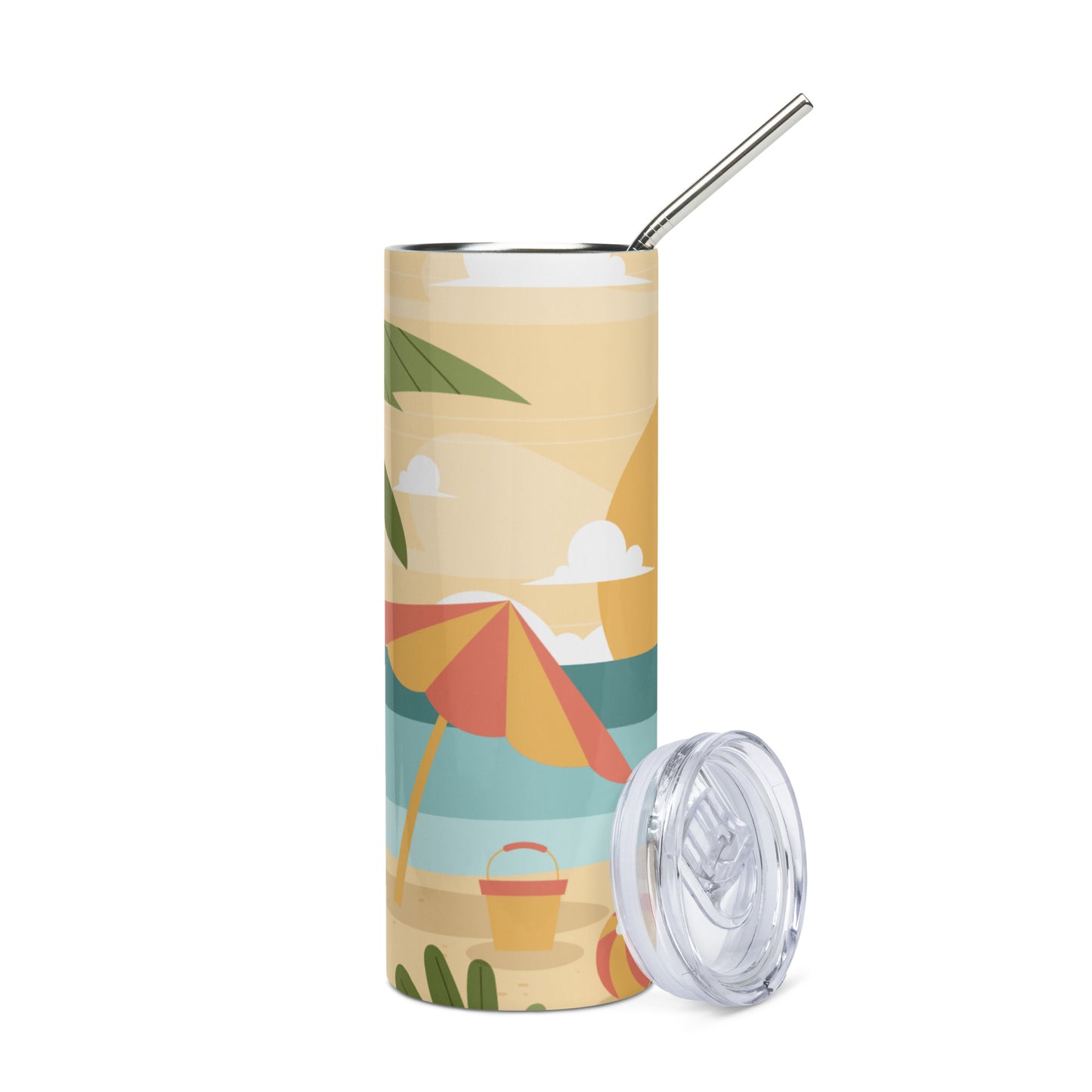 Beach Scene Stainless steel tumbler