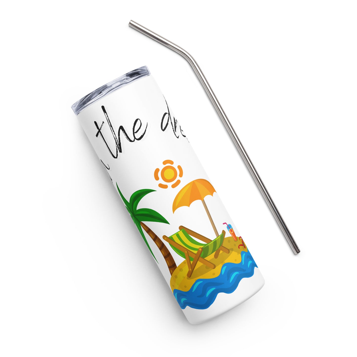 Life is Good logo Stainless steel tumbler