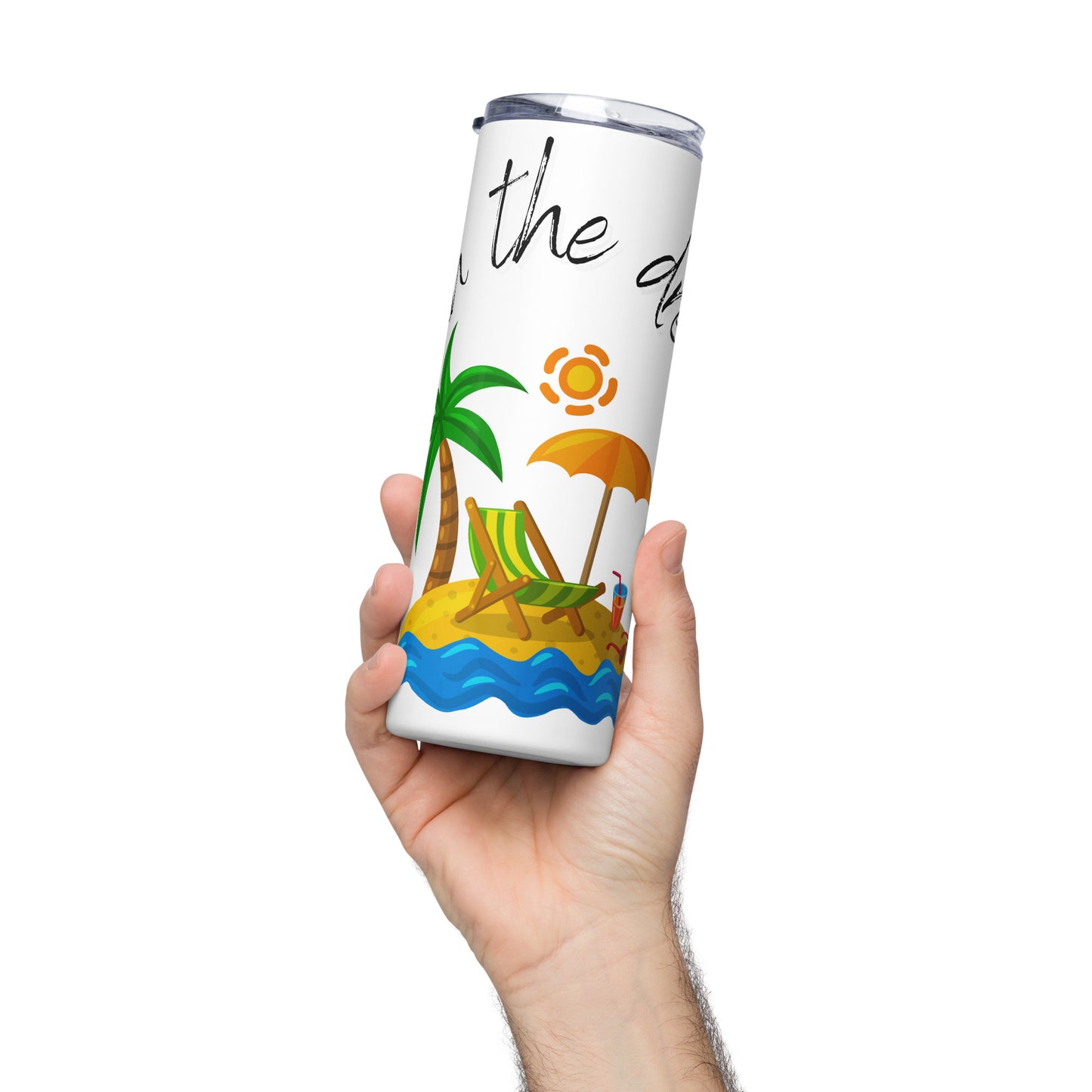 Life is Good logo Stainless steel tumbler