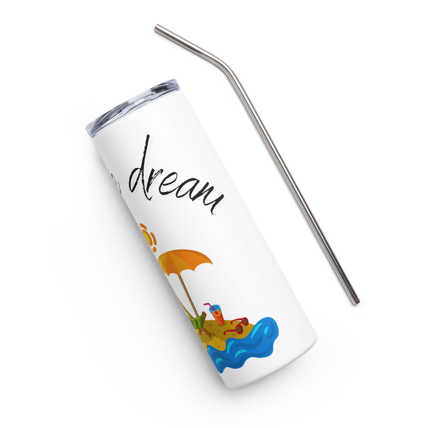 Life is Good logo Stainless steel tumbler