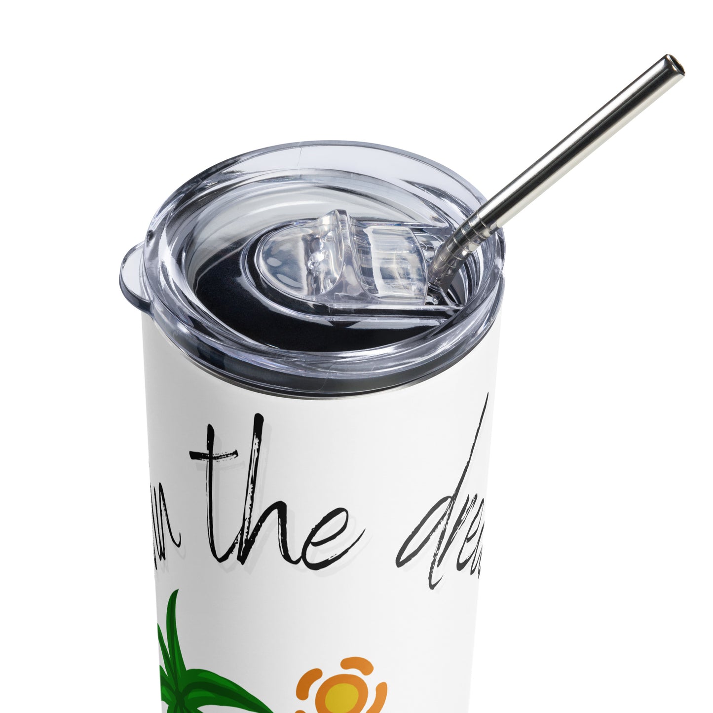 Life is Good logo Stainless steel tumbler